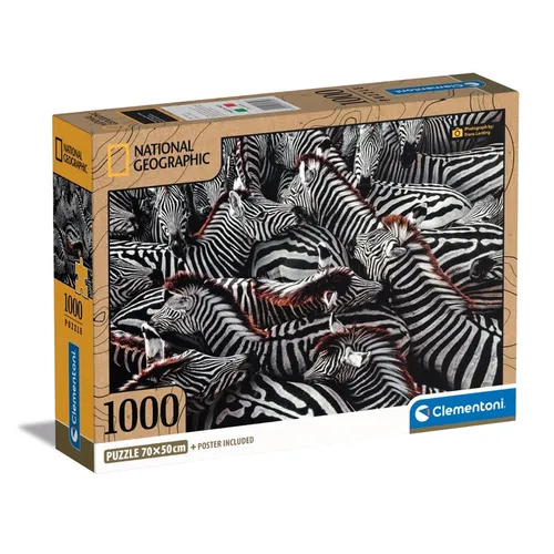 Clementoni Zebra Jigsaw puzzle 1000 pc(s) Animals