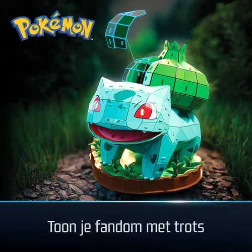 4D Build , Pokémon Bulbasaur 3D Model Kit, Pokémon Figure, Kanto First Partner Collection, Desk Décor, 195 Pieces, for Ages 12 & Up