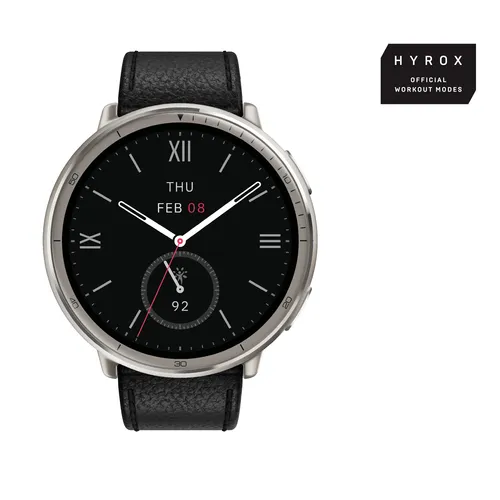 Amazfit W2433EU1N Smartwatch/ Sportuhr 3,35 cm (1.32") AMOLED Digital 466 x 466 Pixel Touchscreen Silber