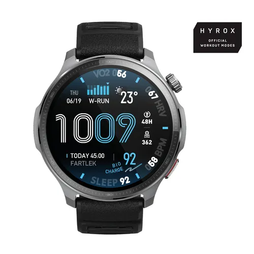 Amazfit Balance 2 XT 3,81 cm (1.5") AMOLED Digital 480 x 480 Pixeles Pantalla táctil Negro Wifi GPS (satélite)