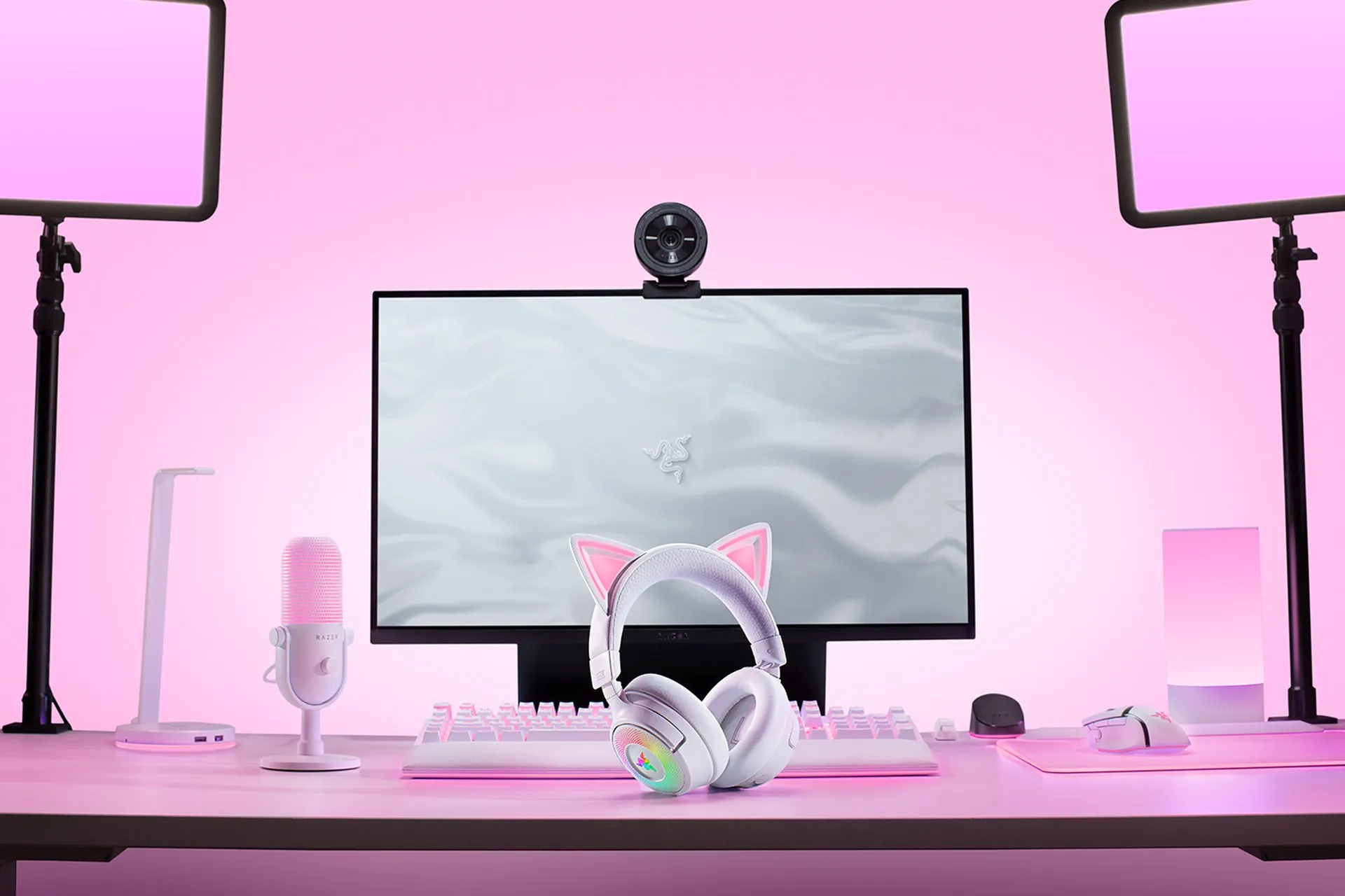 Razer Kraken Kitty V3 Pro Blanc