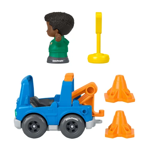 Fisher-Price Little People 5er-Set mit Abenteuer-Figuren und Fahrzeugen, Stil kann abweichen