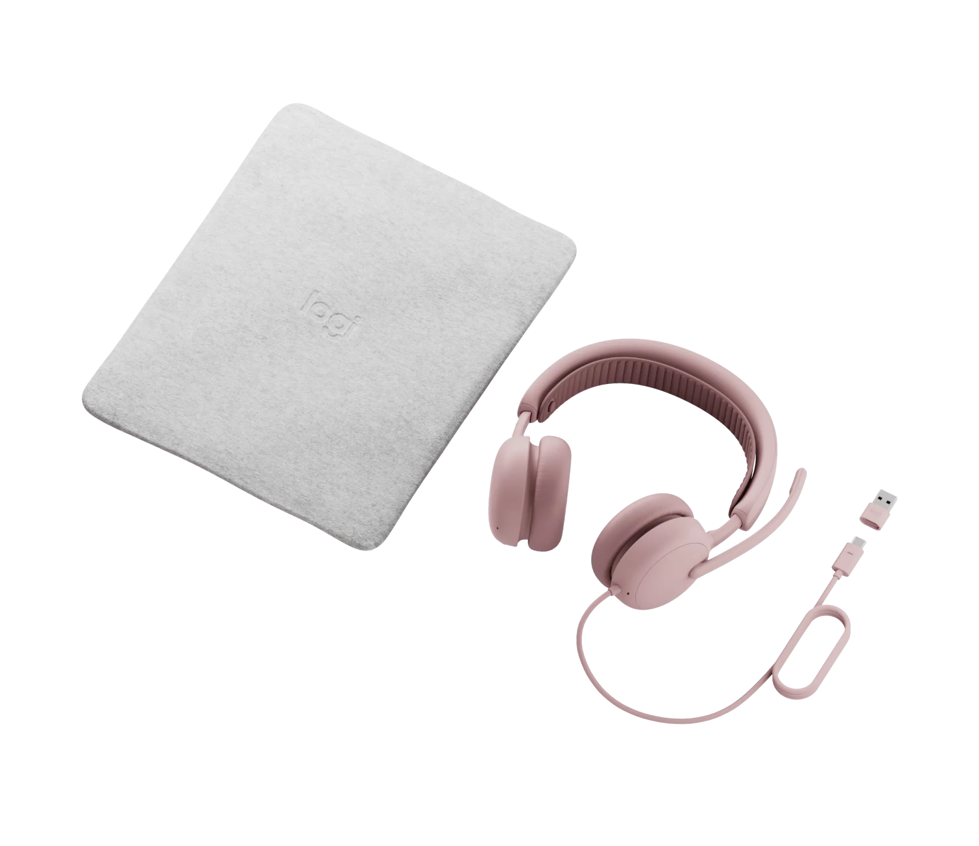 Logitech Zone Wired 2 Rose