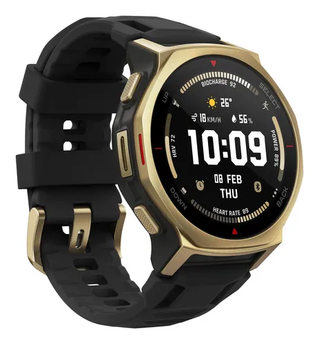 Amazfit T-rex 3 Pro 3,35 cm (1.32") AMOLED 44 mm Digital 466 x 466 Pixel Touchscreen Gold WLAN GPS