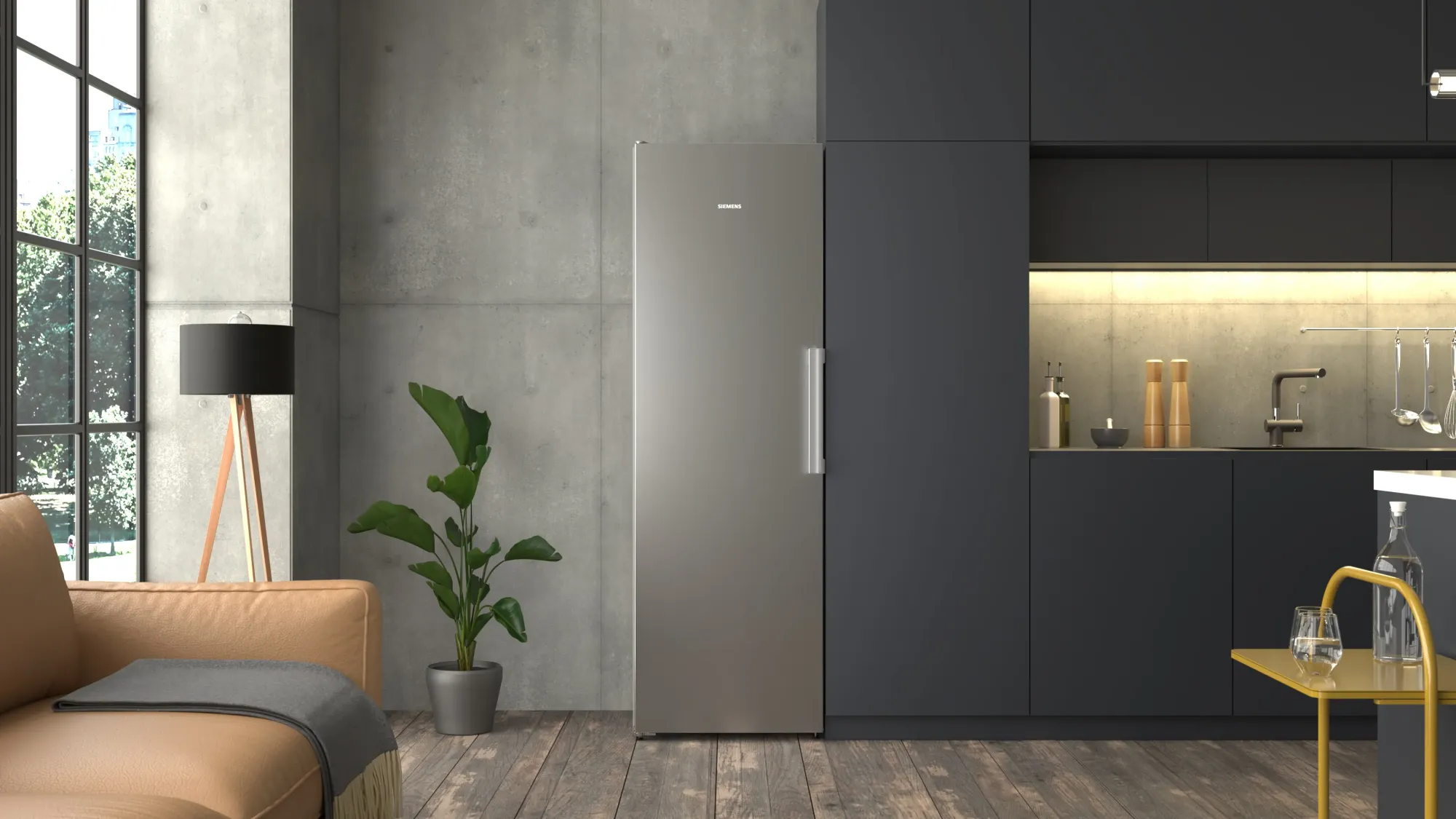 iQ300 Réfrigérateur pose-libre 186.2 x 59.5 cm Inox KS36NVICG
