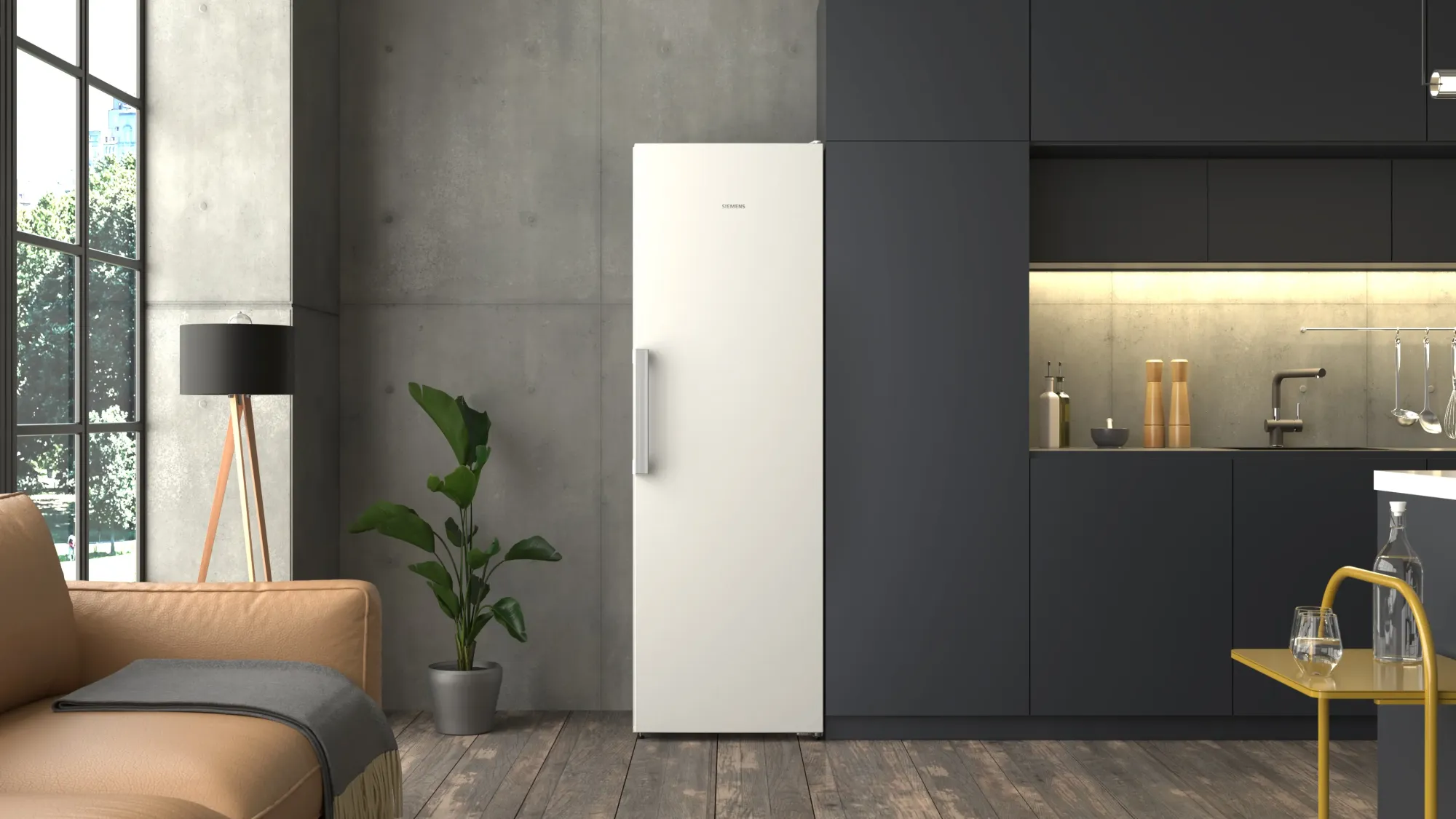 iQ300 Congélateur pose-libre 186.2 x 59.5 cm Blanc GS36NVWCG