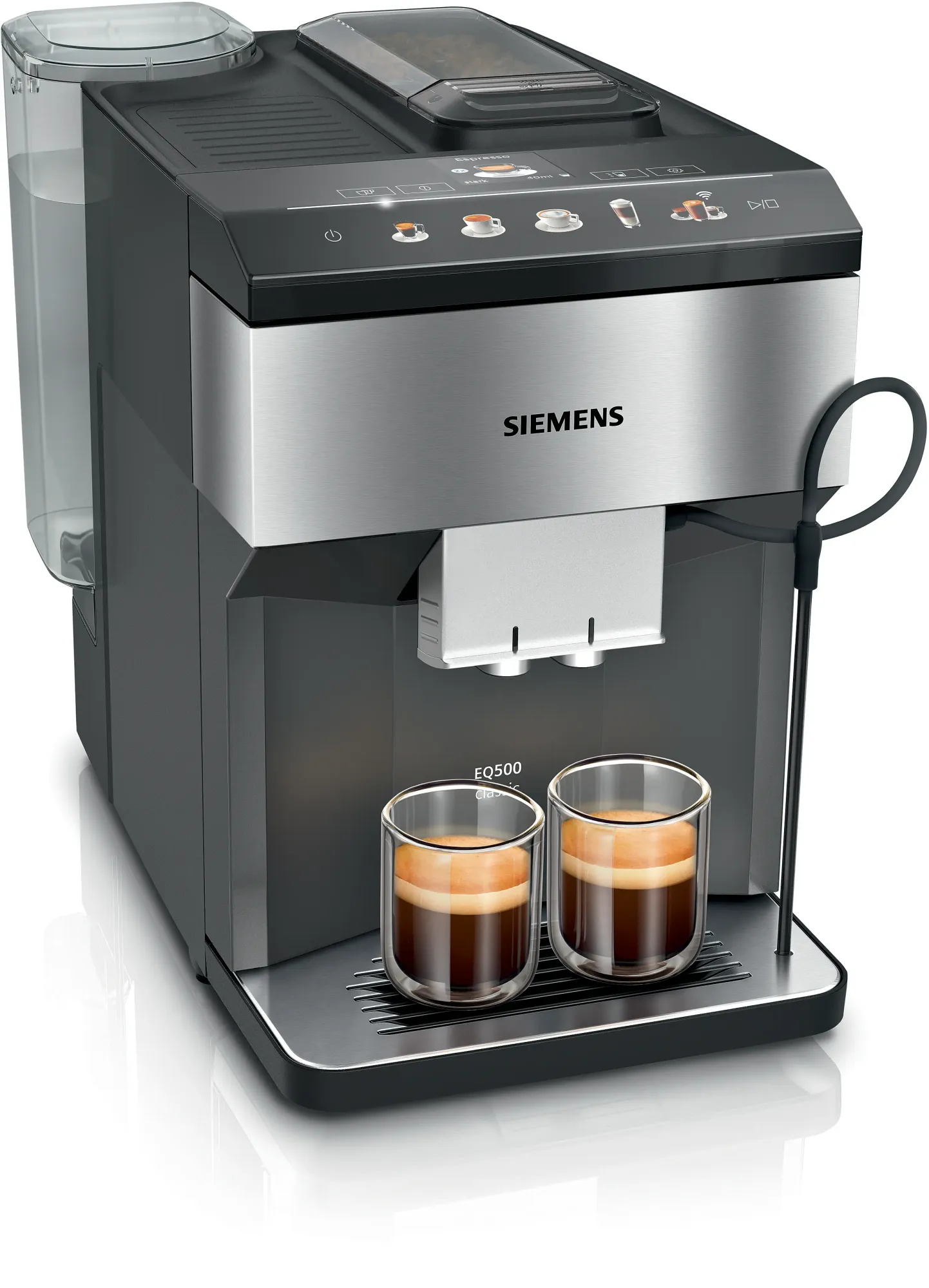 Machine à café tout-automatique EQ500 classic connect Inox, Noir TP516DX3