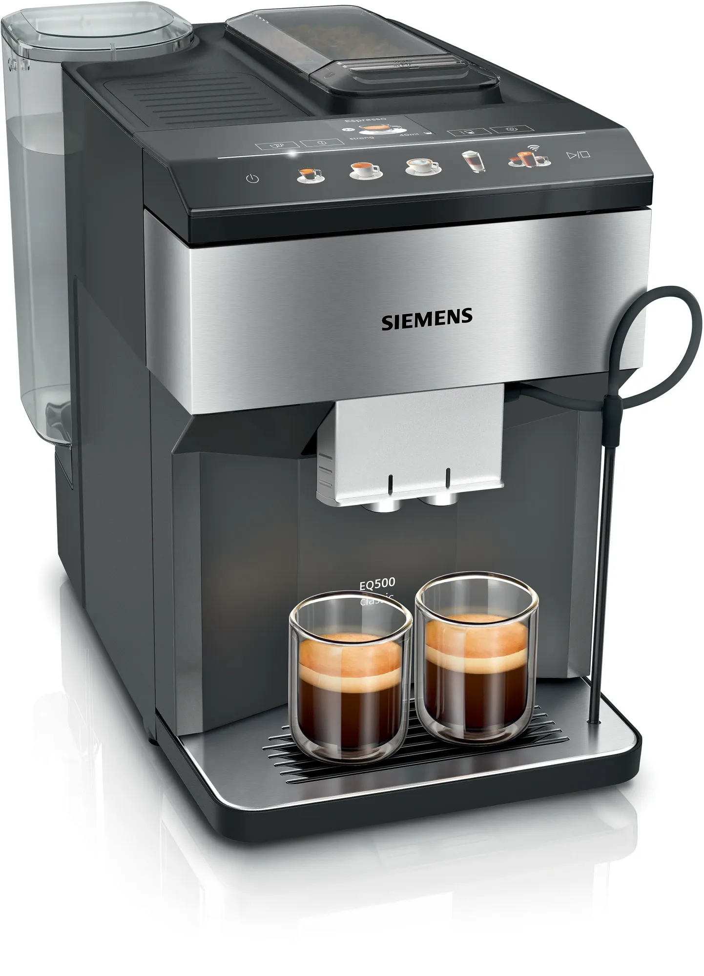 Machine à café tout-automatique EQ500 classic connect Inox, Noir TP516RX3