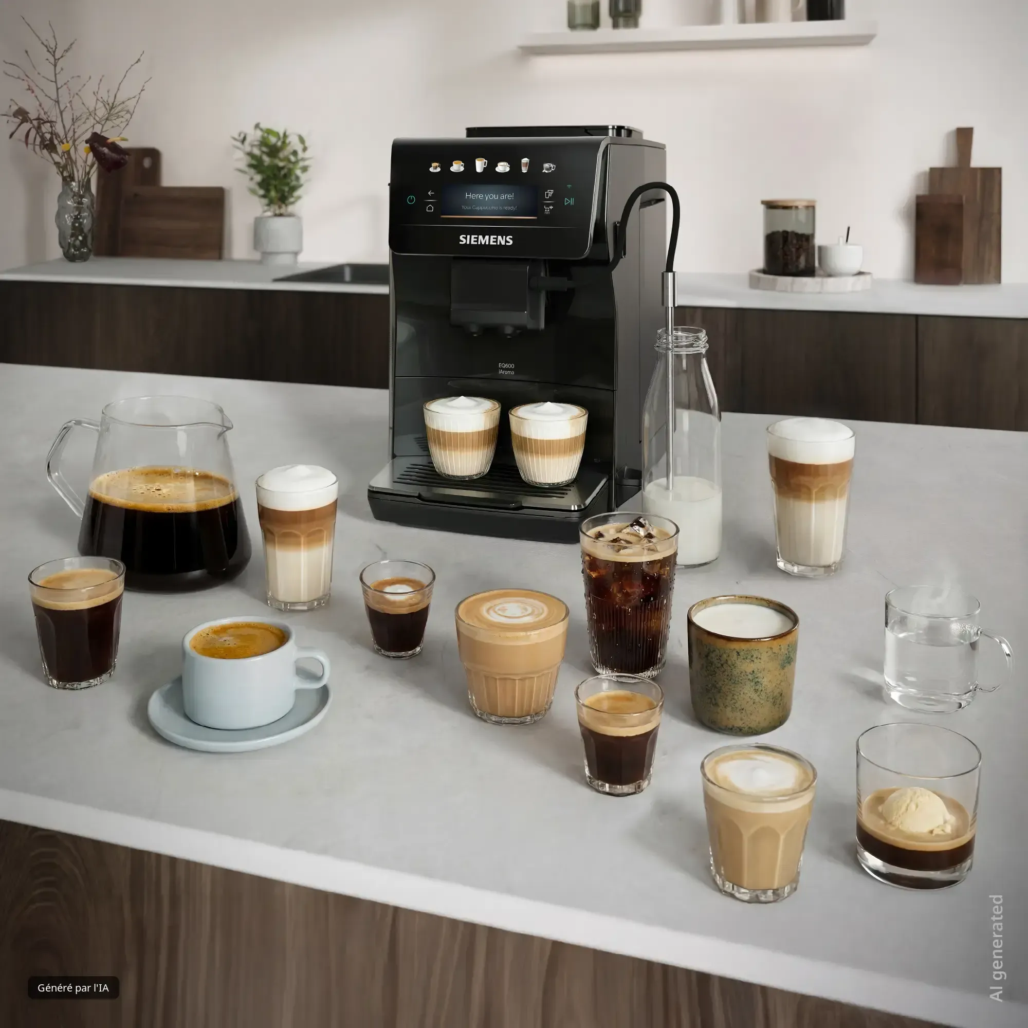 Machine à café tout-automatique EQ600 iAroma Noir lustré TP601E09
