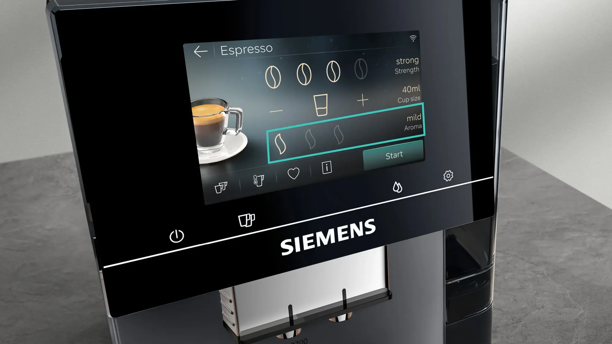 Machine à café tout-automatique EQ700 iAroma Brume matinale TP725E01