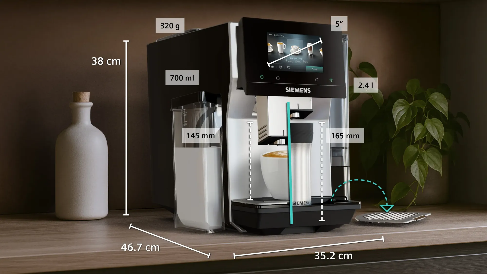Machine à café tout-automatique EQ700 iAroma Inox TQ727E03