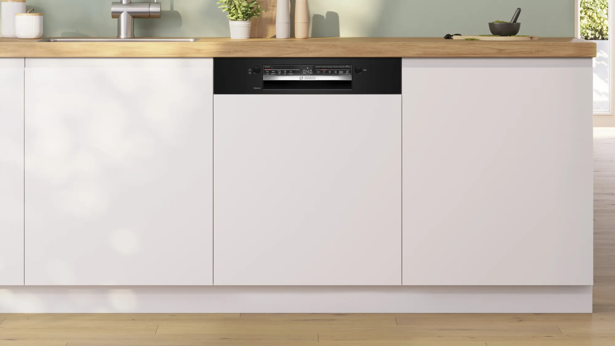 Série 2 Lave-vaisselle encastrable avec bandeau 60 cm Noir SMI2HTB06E