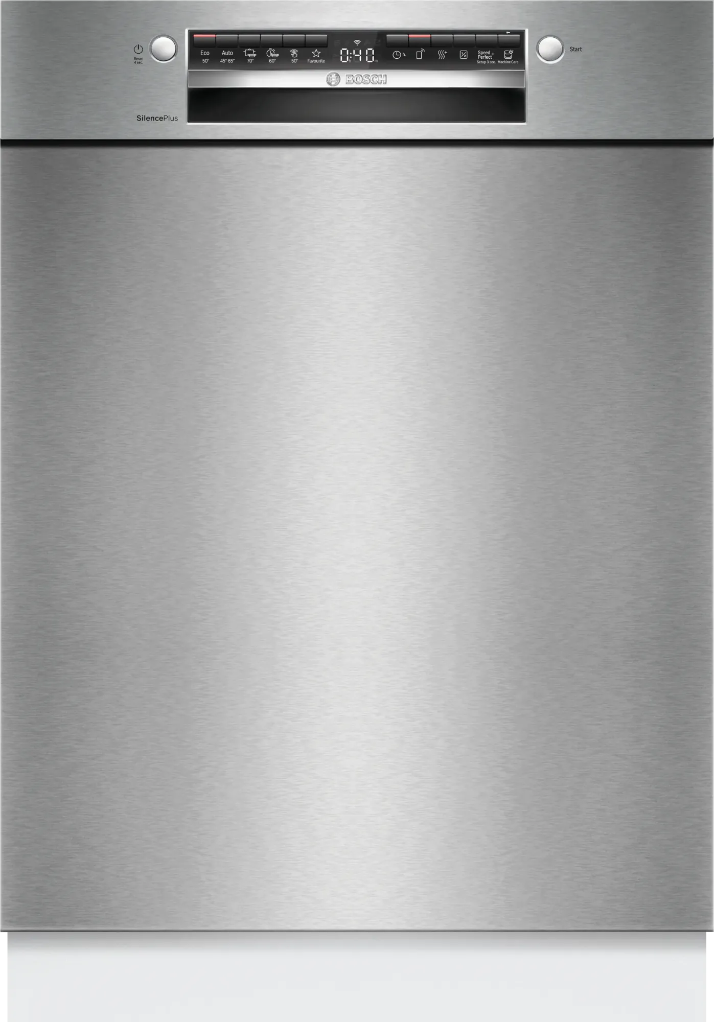 Série 4 Lave-vaisselle sous plan 60 cm Acier brossé SMU4ECS28E