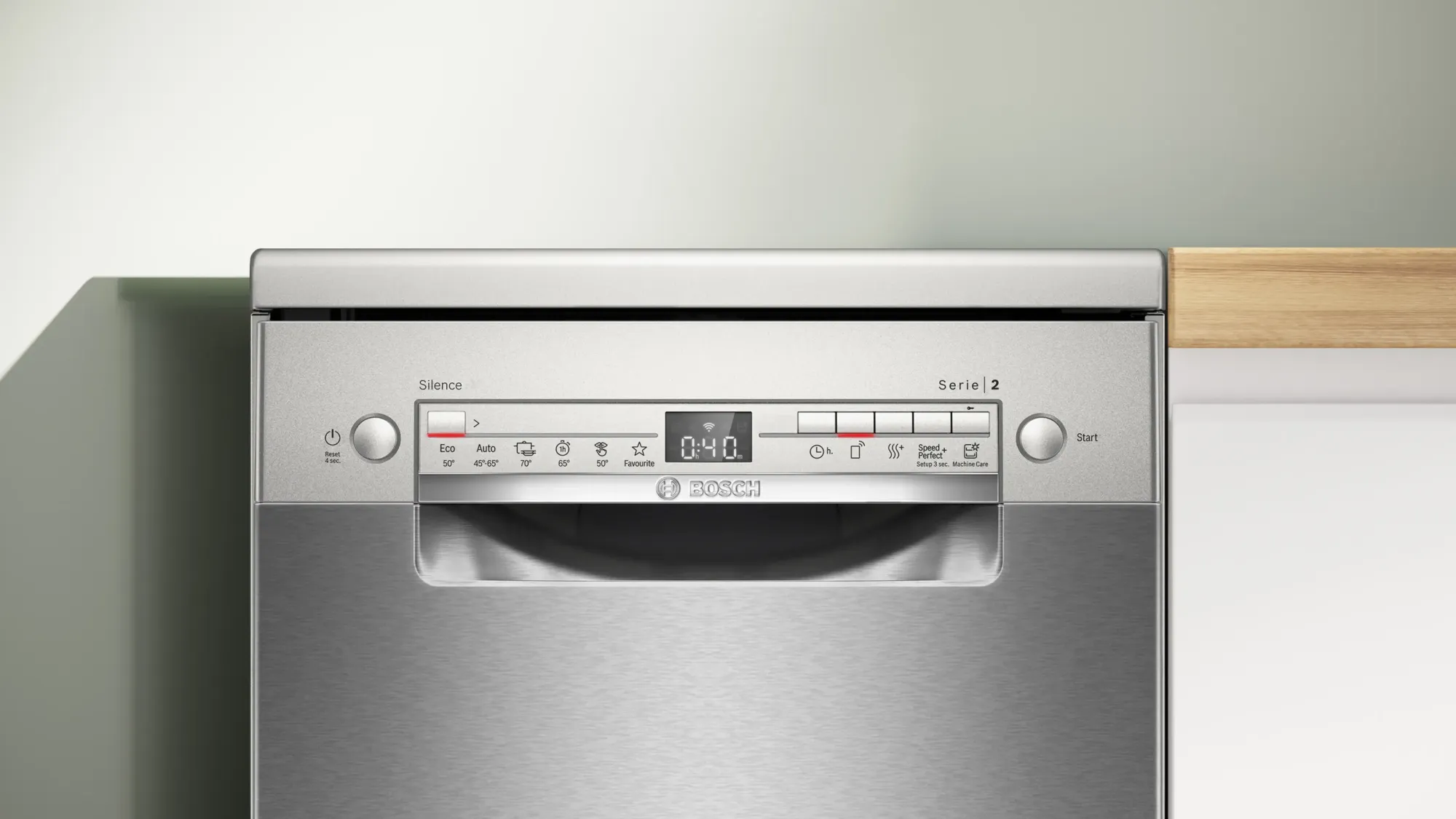 Série 2 Lave-vaisselle pose-libre 45 cm Acier brossé anti-traces SPS2HKI58E