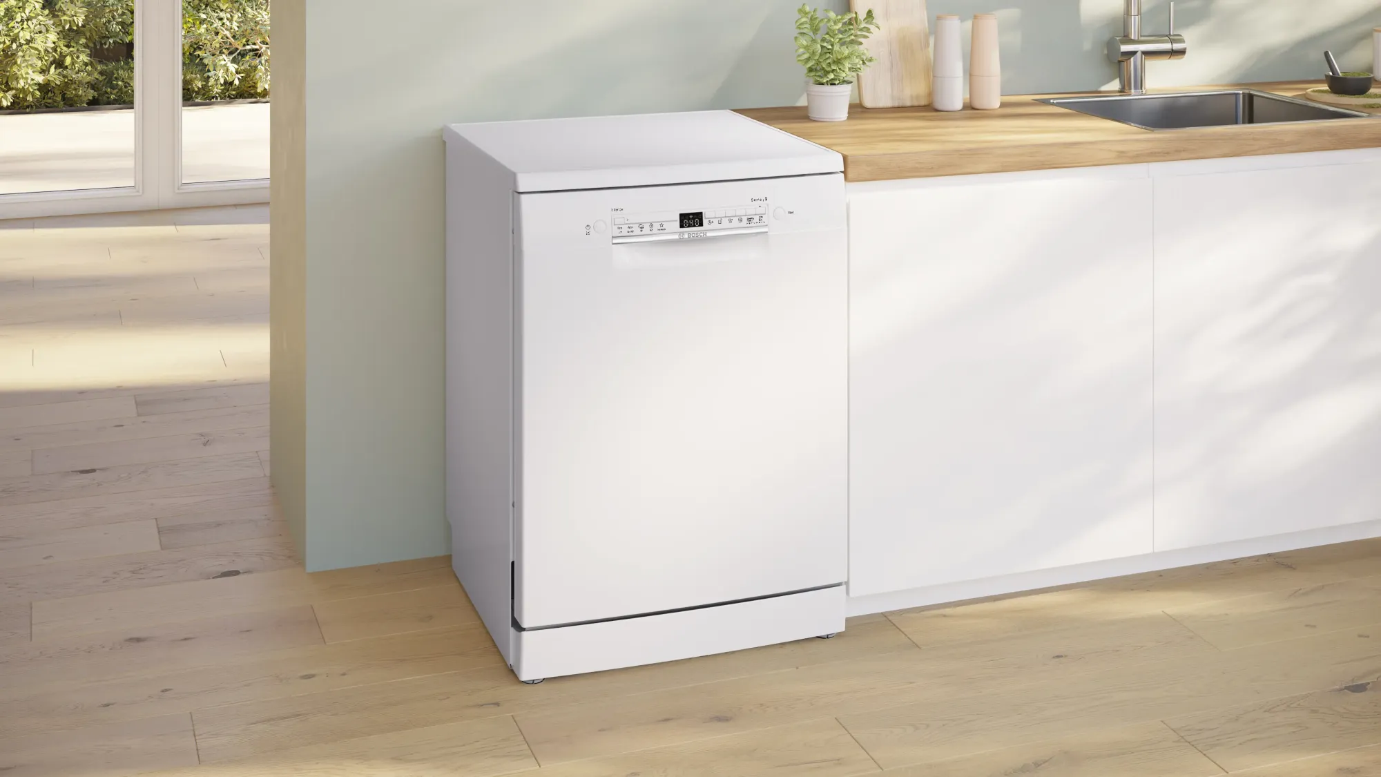 Série 2 Lave-vaisselle pose-libre 60 cm Blanc SMS2HTW02E