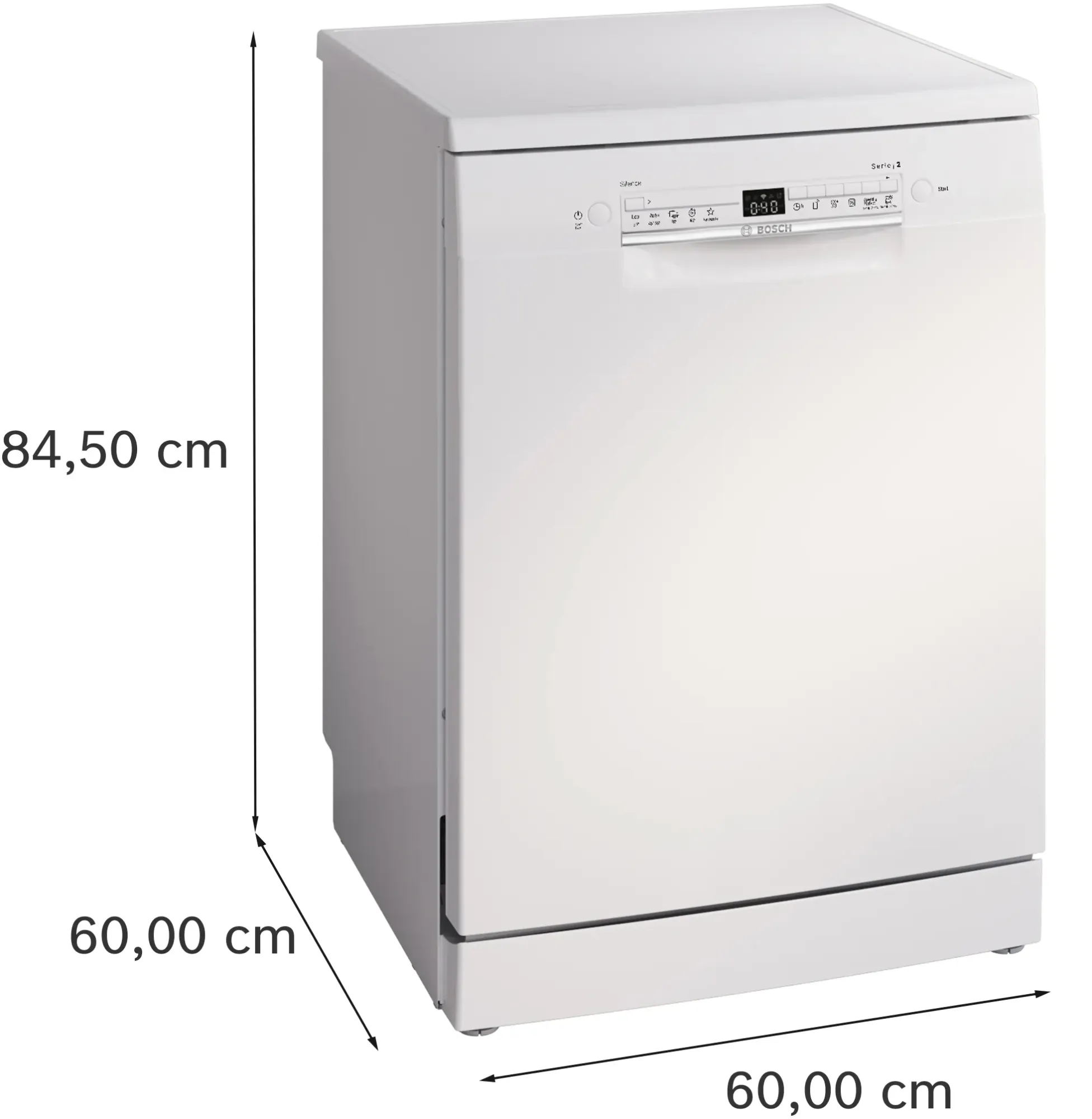 Série 2 Lave-vaisselle pose-libre 60 cm Blanc SMS2HTW06E