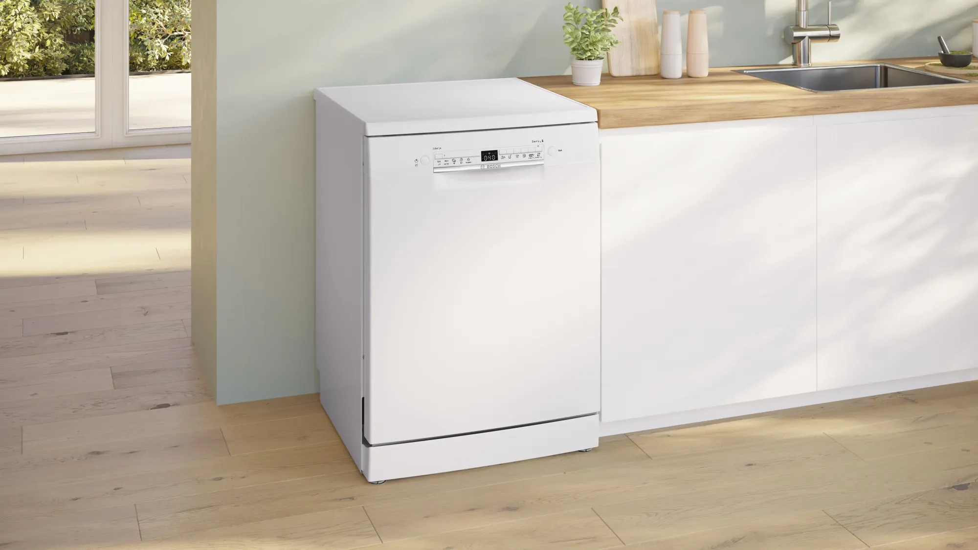 Série 2 Lave-vaisselle pose-libre 60 cm Blanc SMS2HTW06E