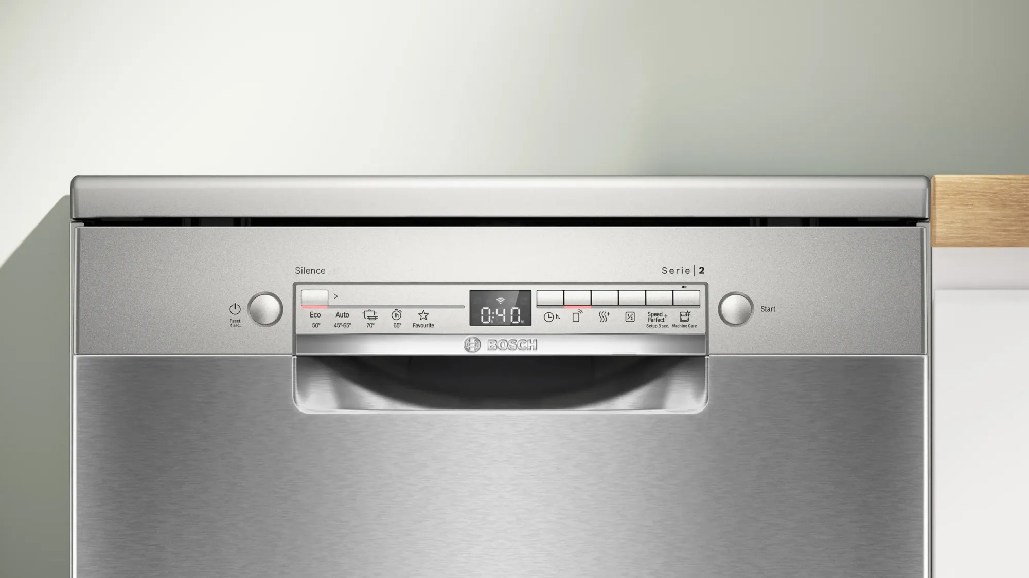Série 2 Lave-vaisselle pose-libre 60 cm Acier brossé anti-traces SMS2HVI02E