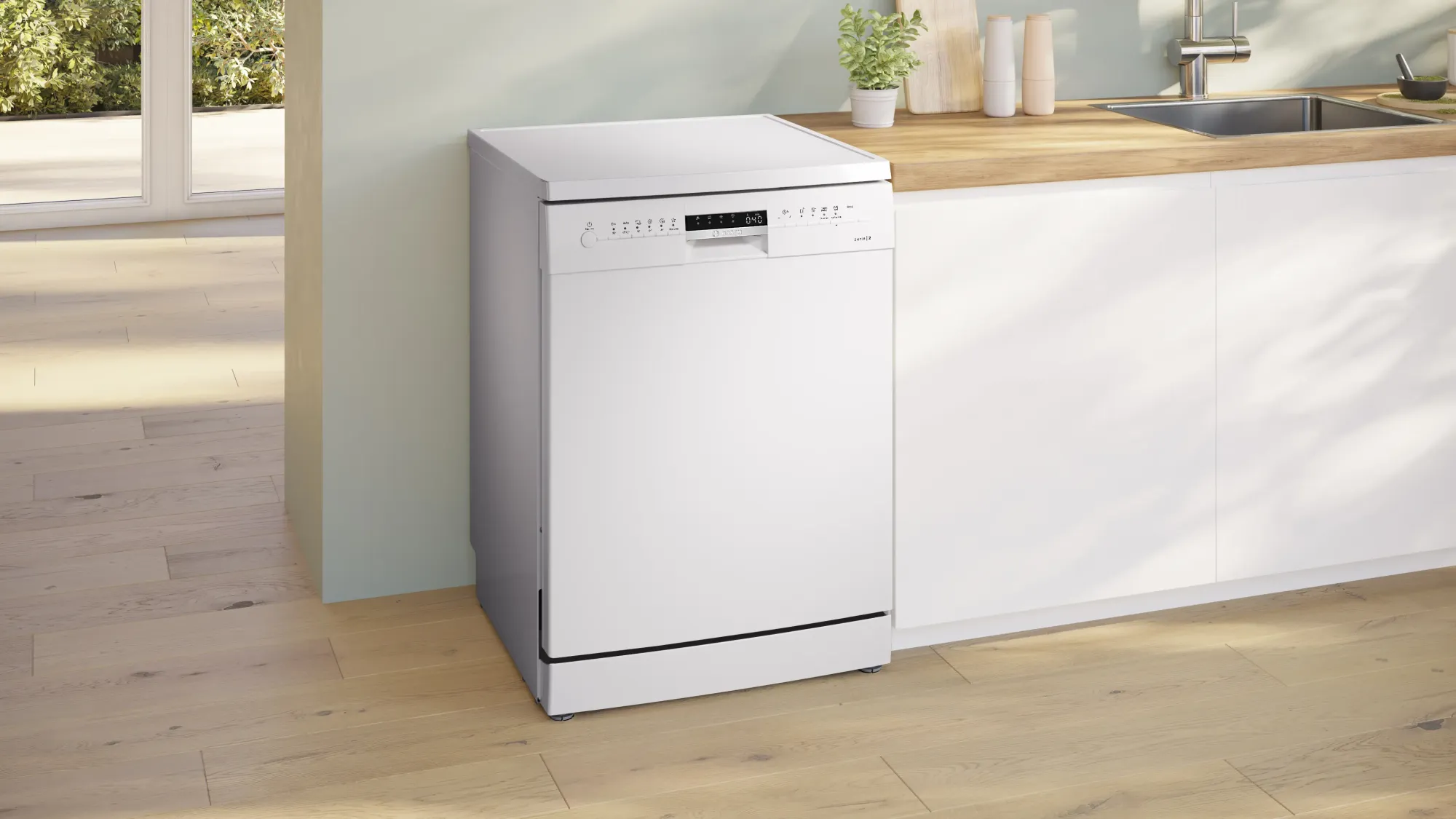 Série 2 Lave-vaisselle pose-libre 60 cm Blanc SMS2ITW65E