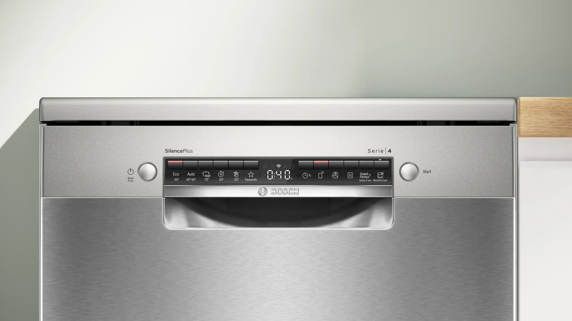 Série 4 Lave-vaisselle pose-libre 60 cm Acier brossé anti-traces SMS4EMI06E