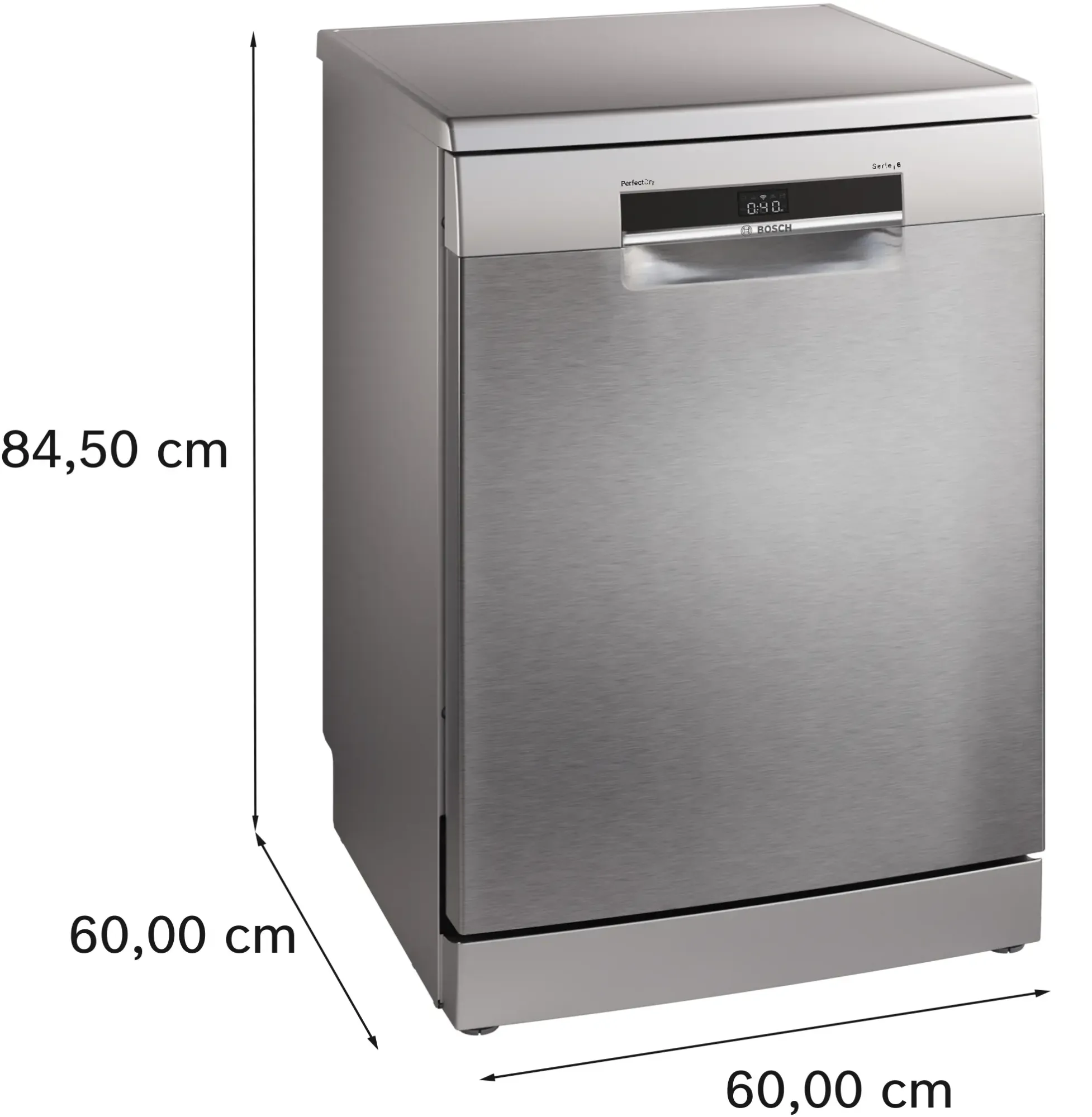 Série 6 Lave-vaisselle pose-libre 60 cm Acier brossé anti-traces SMS6ZCI11F