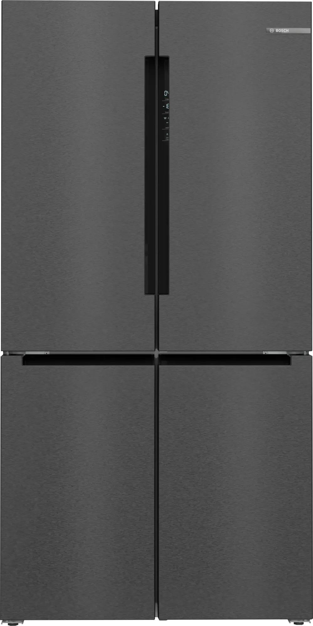 Série 4 Réfrigérateur multi-portes congélateur en bas 183 x 90.5 cm Acier brossé noir anti-traces, Total No Frost KFN96AXEA