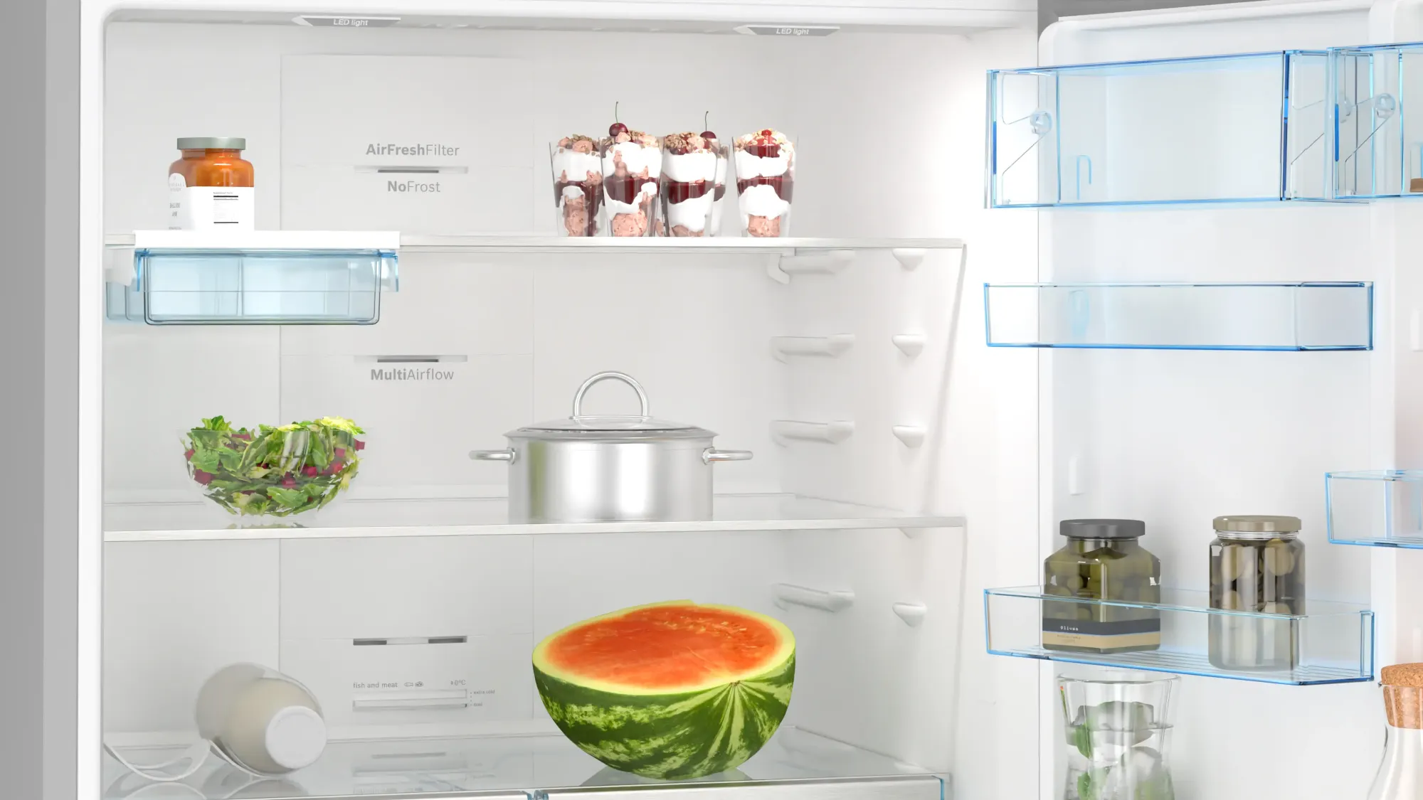 Série 4 Réfrigérateur combiné pose-libre 186 x 86 cm Inox KGB86XIEP