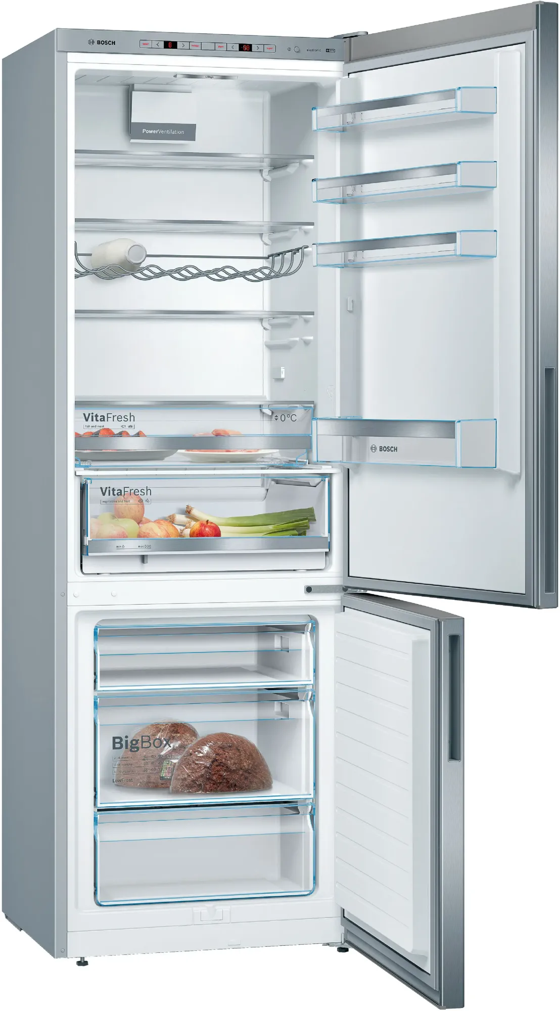 Série 6 Réfrigérateur combiné pose-libre 201 x 70 cm Inox KGE49AICA