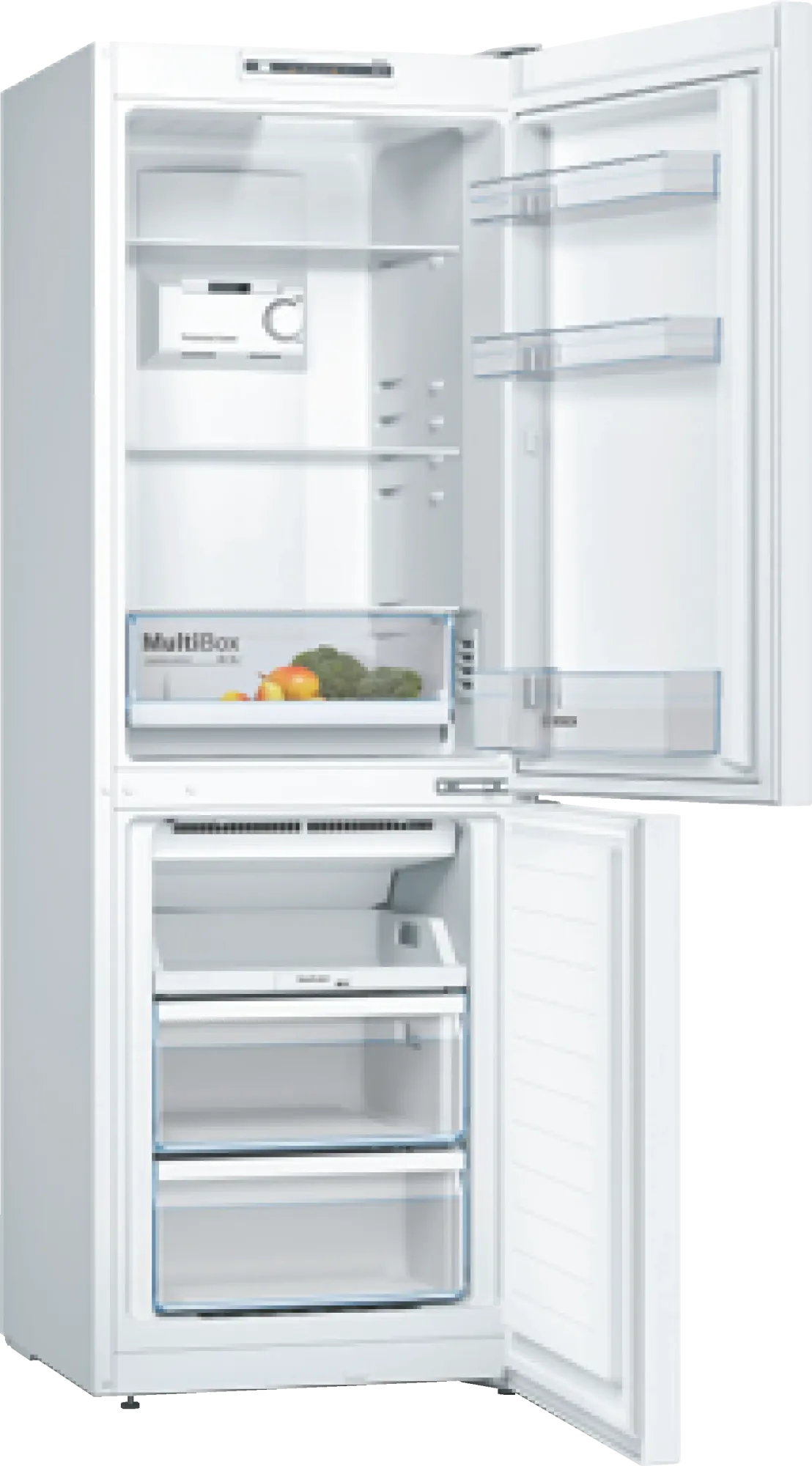 Série 2 Réfrigérateur combiné pose-libre 176 x 60 cm Blanc, Total No Frost KGN33NWEB