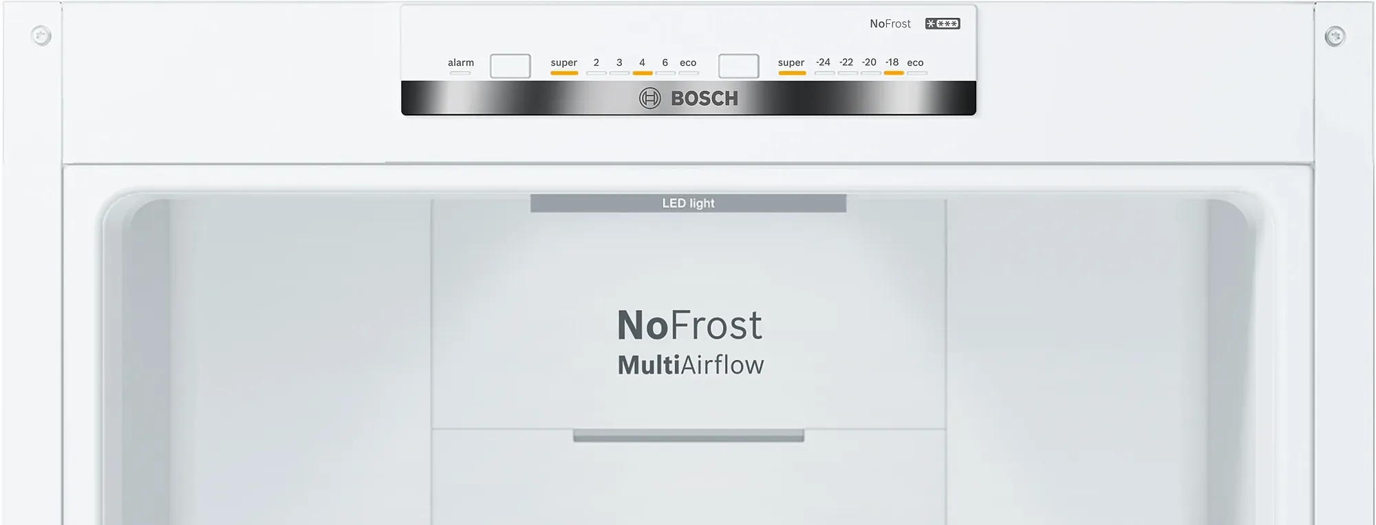 Série 4 Réfrigérateur combiné pose-libre 186 x 60 cm Blanc, Total No Frost KGN36VWED