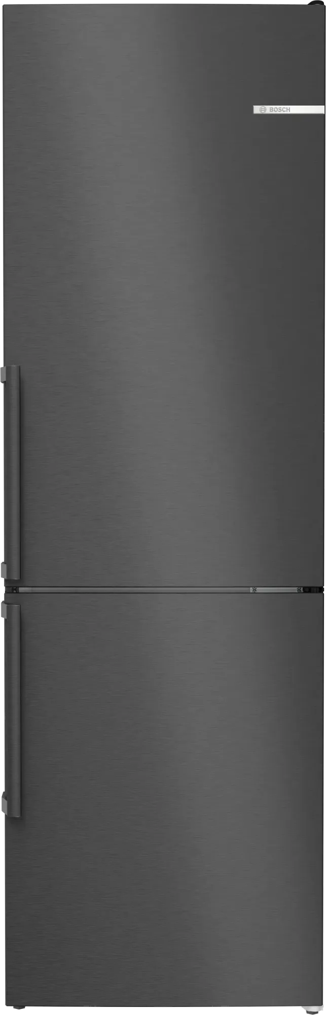 Série 4 Réfrigérateur combiné pose-libre 186 x 60 cm Acier brossé noir anti-traces KGN36VXCT