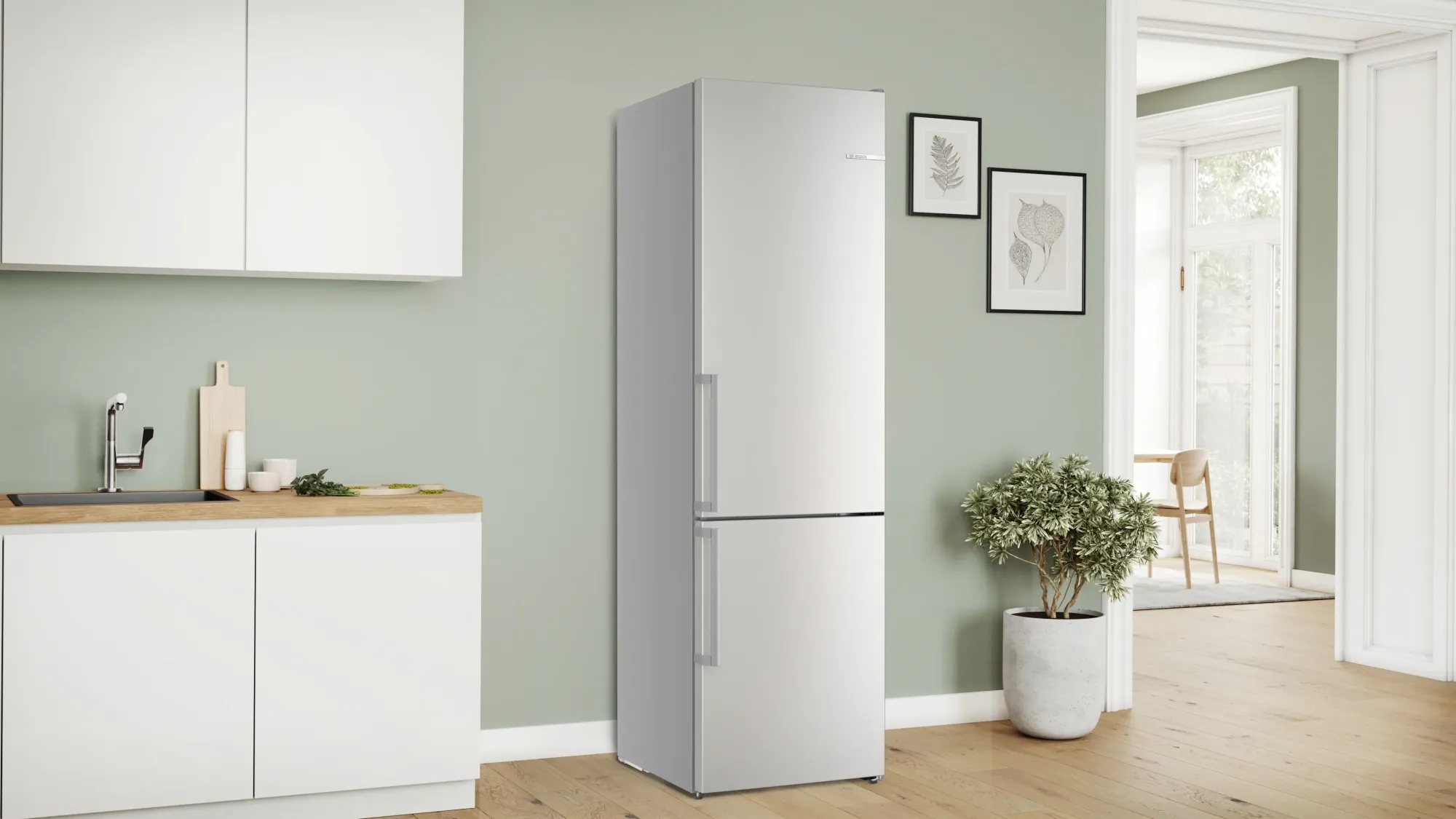 Série 6 Réfrigérateur combiné pose-libre 203 x 60 cm Inox KGN39AIAU