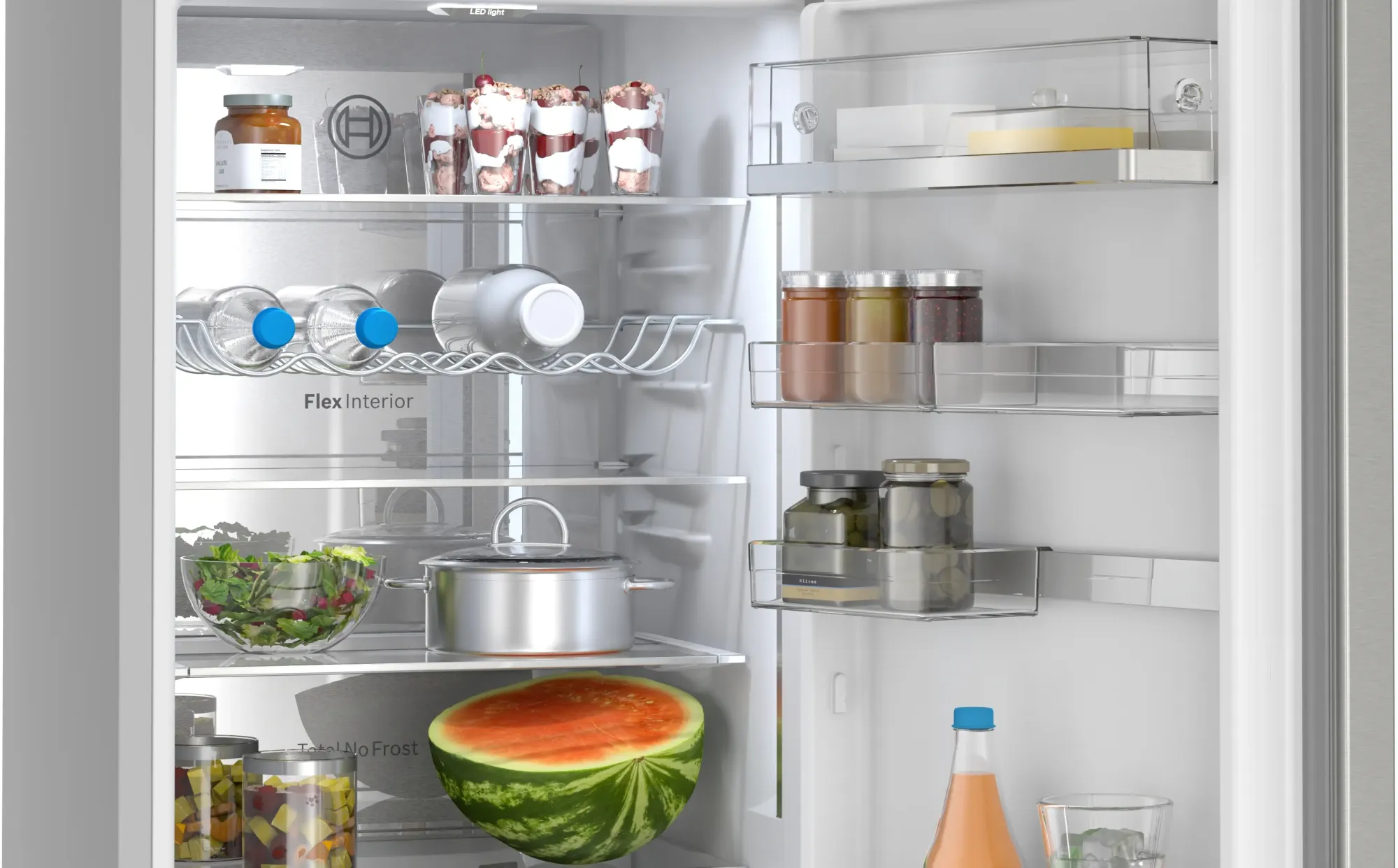 Série 6 Réfrigérateur combiné pose-libre 203 x 60 cm Inox KGN39AIAU