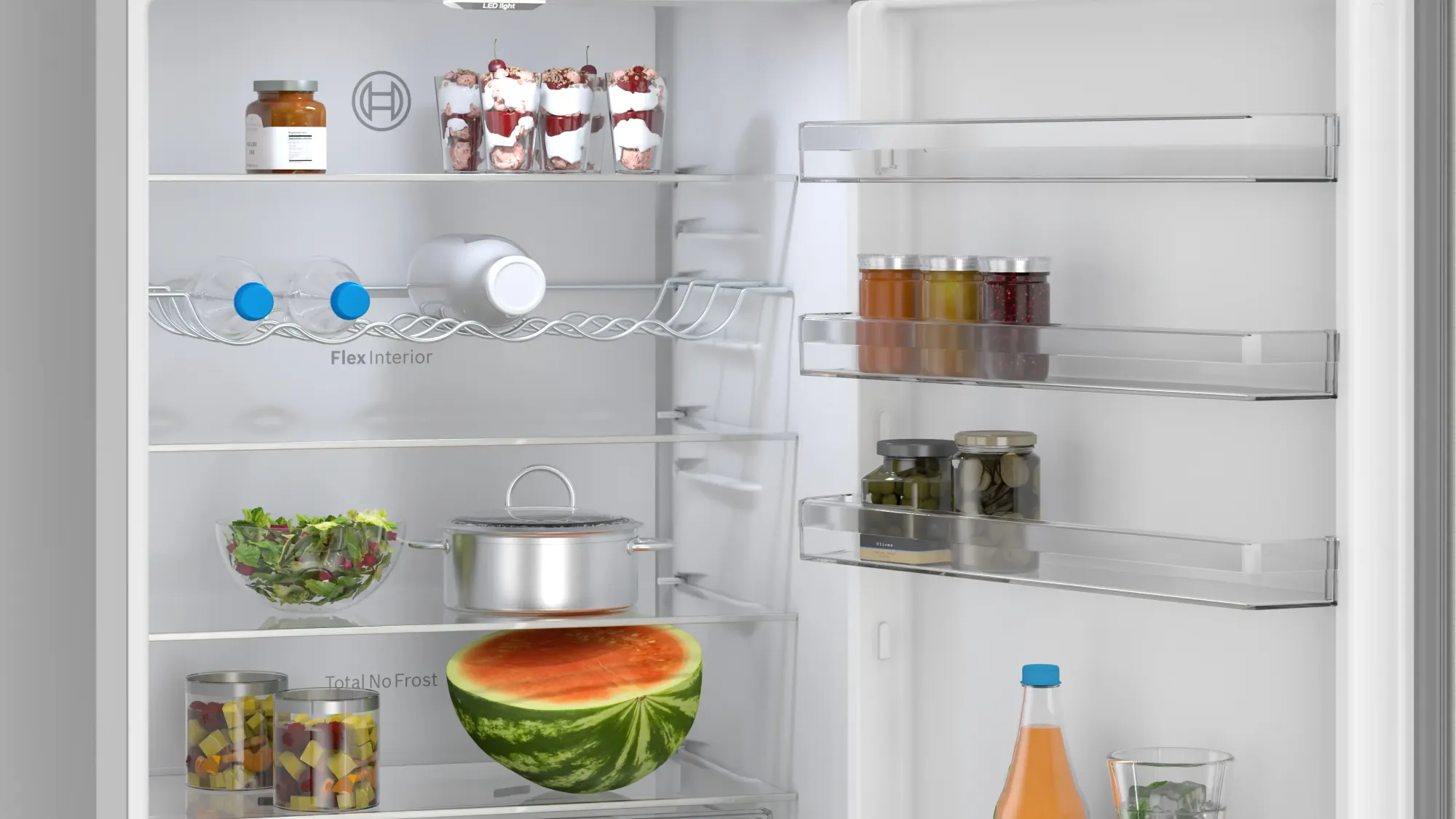 Série 4 Réfrigérateur combiné pose-libre 203 x 70 cm Inox KGN492IAF