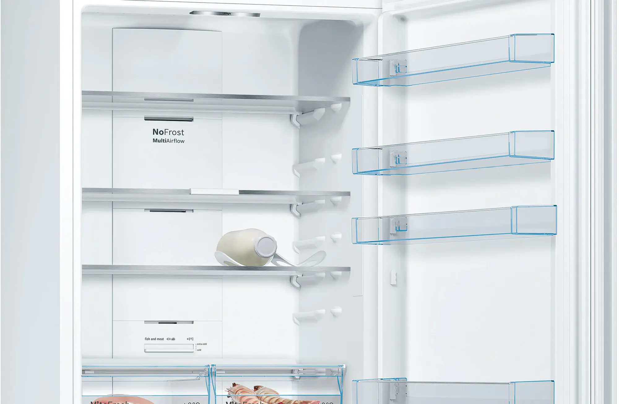 Série 4 Réfrigérateur combiné pose-libre 203 x 70 cm Blanc, Total No Frost KGN493WDA