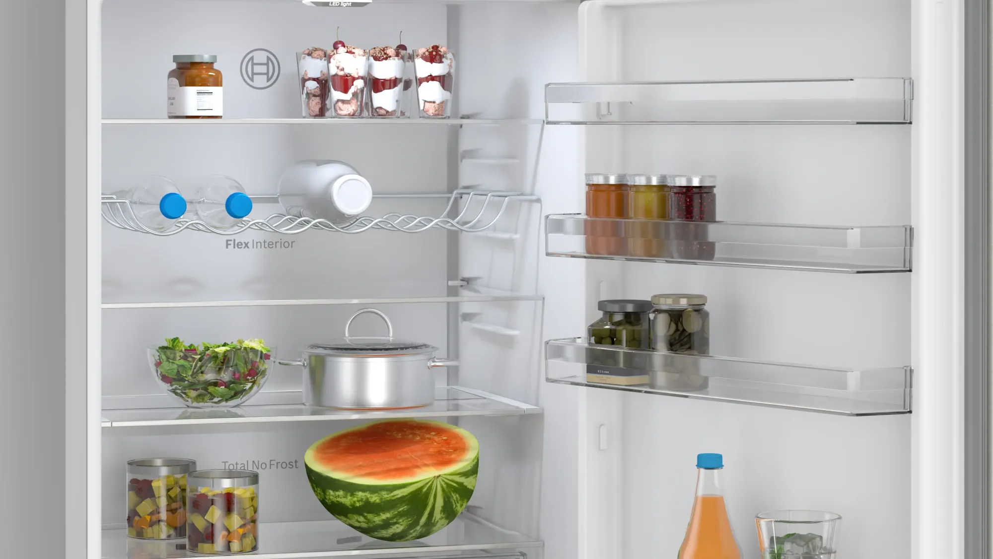 Série 4 Réfrigérateur combiné pose-libre 203 x 70 cm Inox KGN497ICT