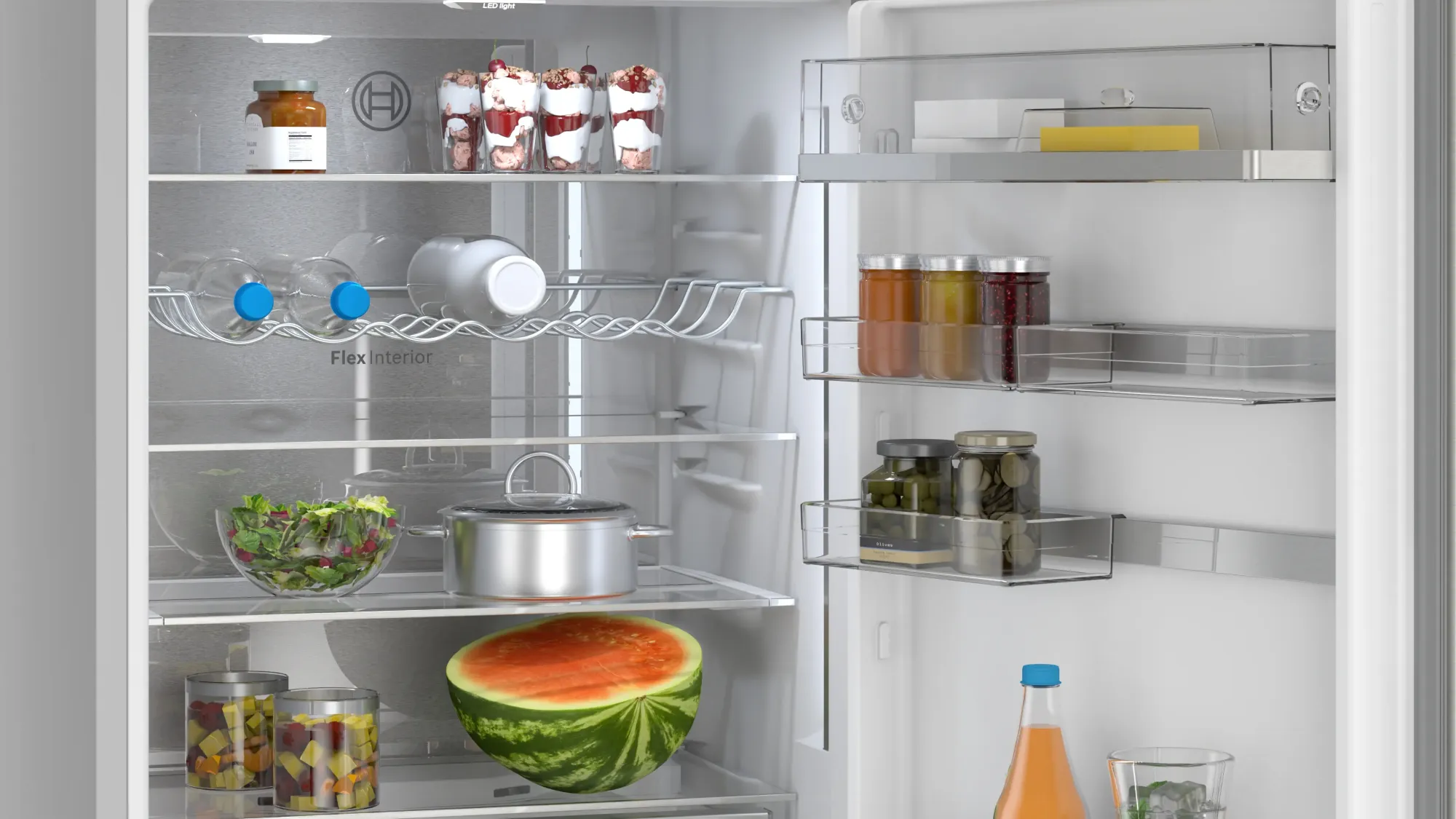 Série 6 Réfrigérateur combiné pose-libre 203 x 70 cm Inox KGN49AIBT