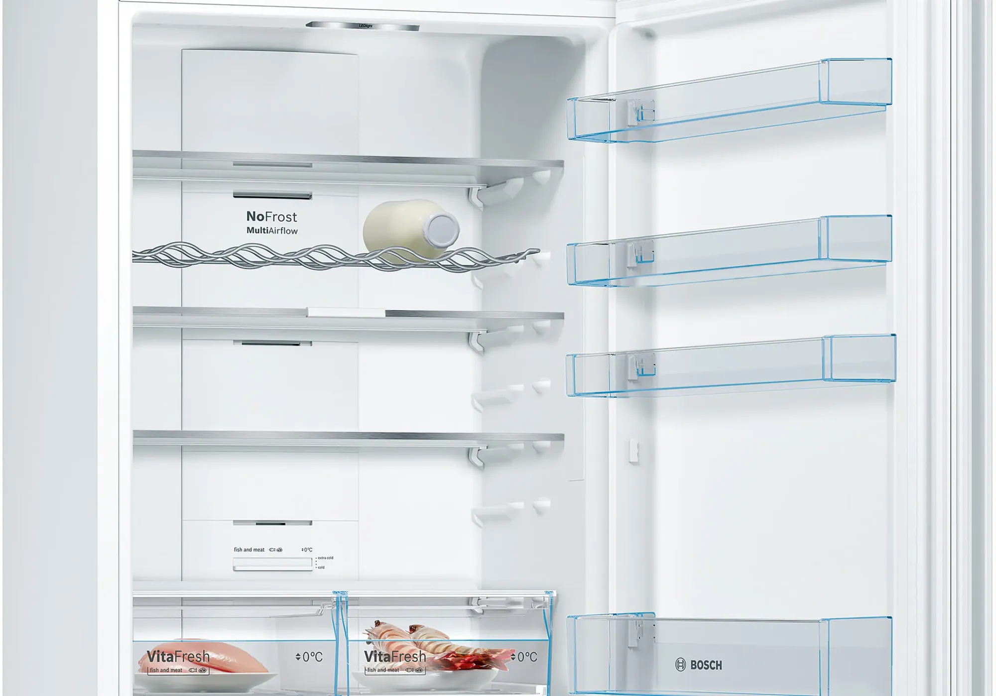 Série 4 Réfrigérateur combiné pose-libre 203 x 70 cm Blanc, Total No Frost KGN49XWEA