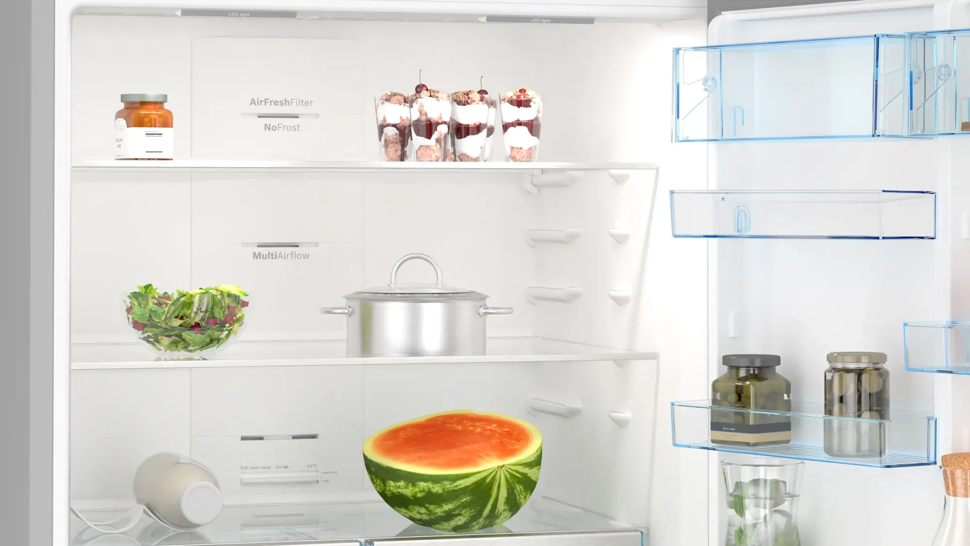 Série 4 Réfrigérateur combiné pose-libre 186 x 86 cm Inox KGN86VIEA
