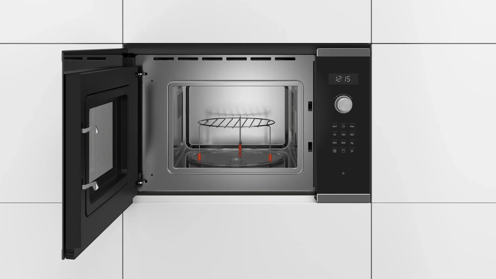 Série 6 Micro-ondes encastrable avec gril Inox BEL524MS0