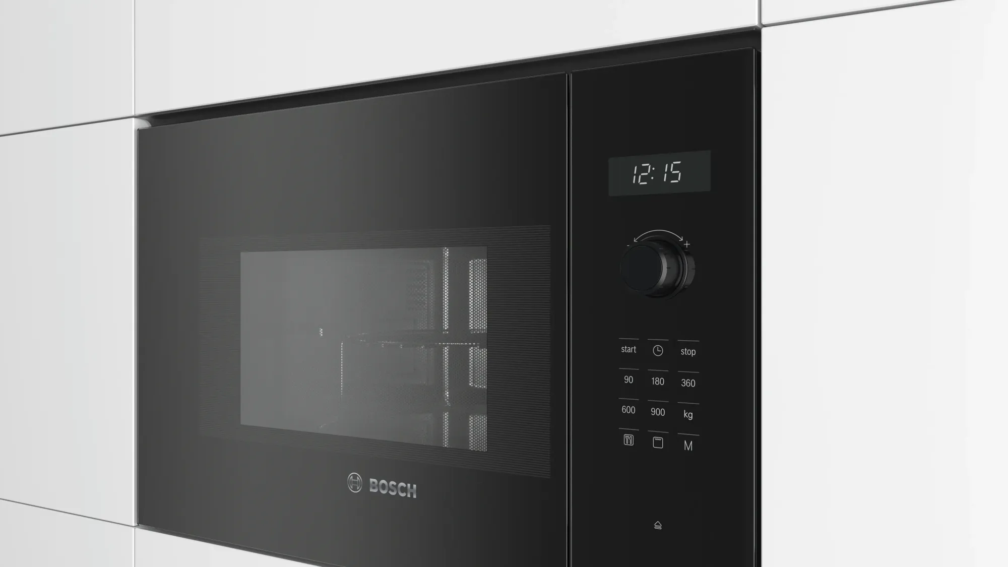Série 6 Micro-ondes encastrable avec gril Noir BEL554MB0