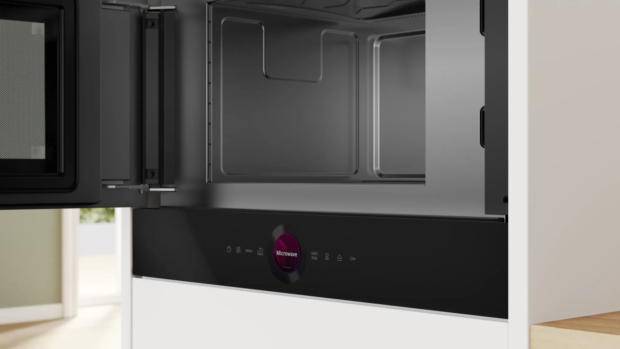 Série 8 Micro-ondes encastrable Noir BFL7221B1