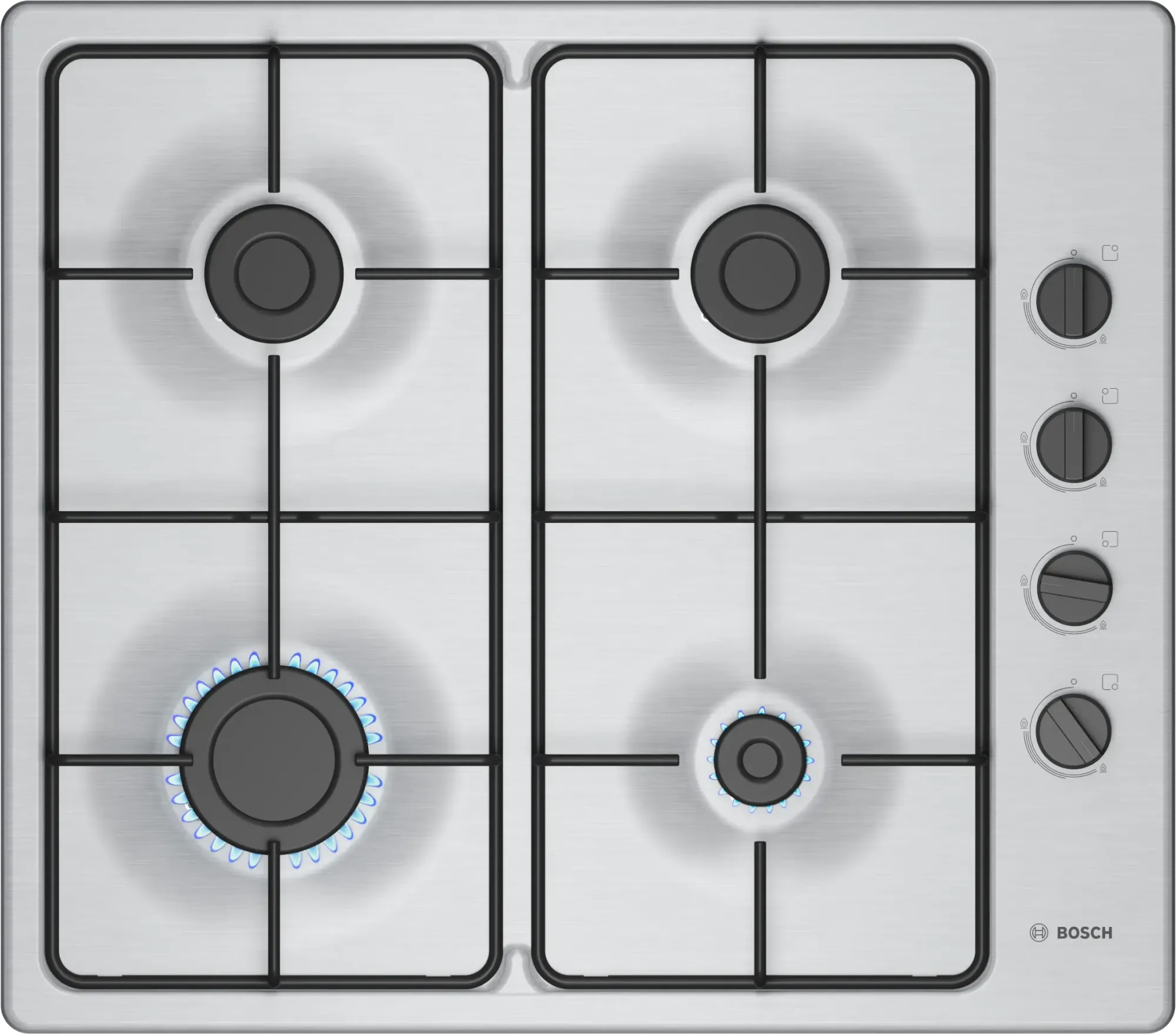 Série 2 Plaque gaz Inox PBP6B5K80