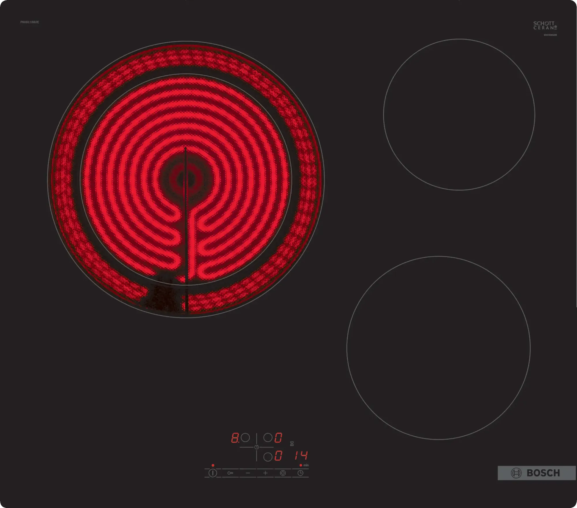 Série 4 Plaque électrique 60 cm sans cadre PKK611BB8E