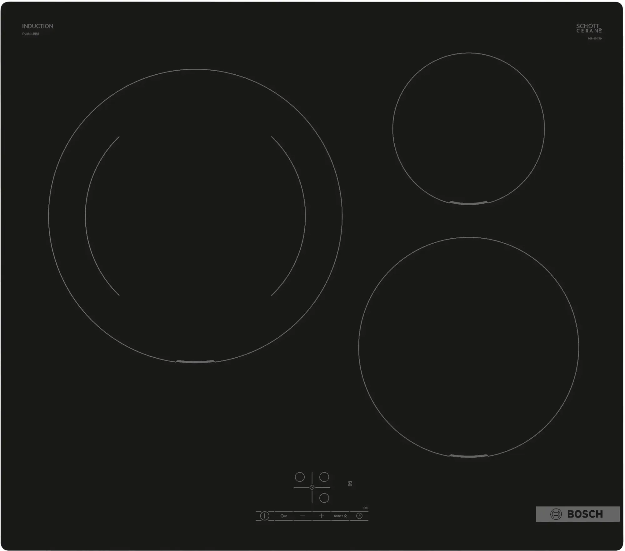 Série 4 Table à induction 60 cm sans cadre PIJ611BB5E