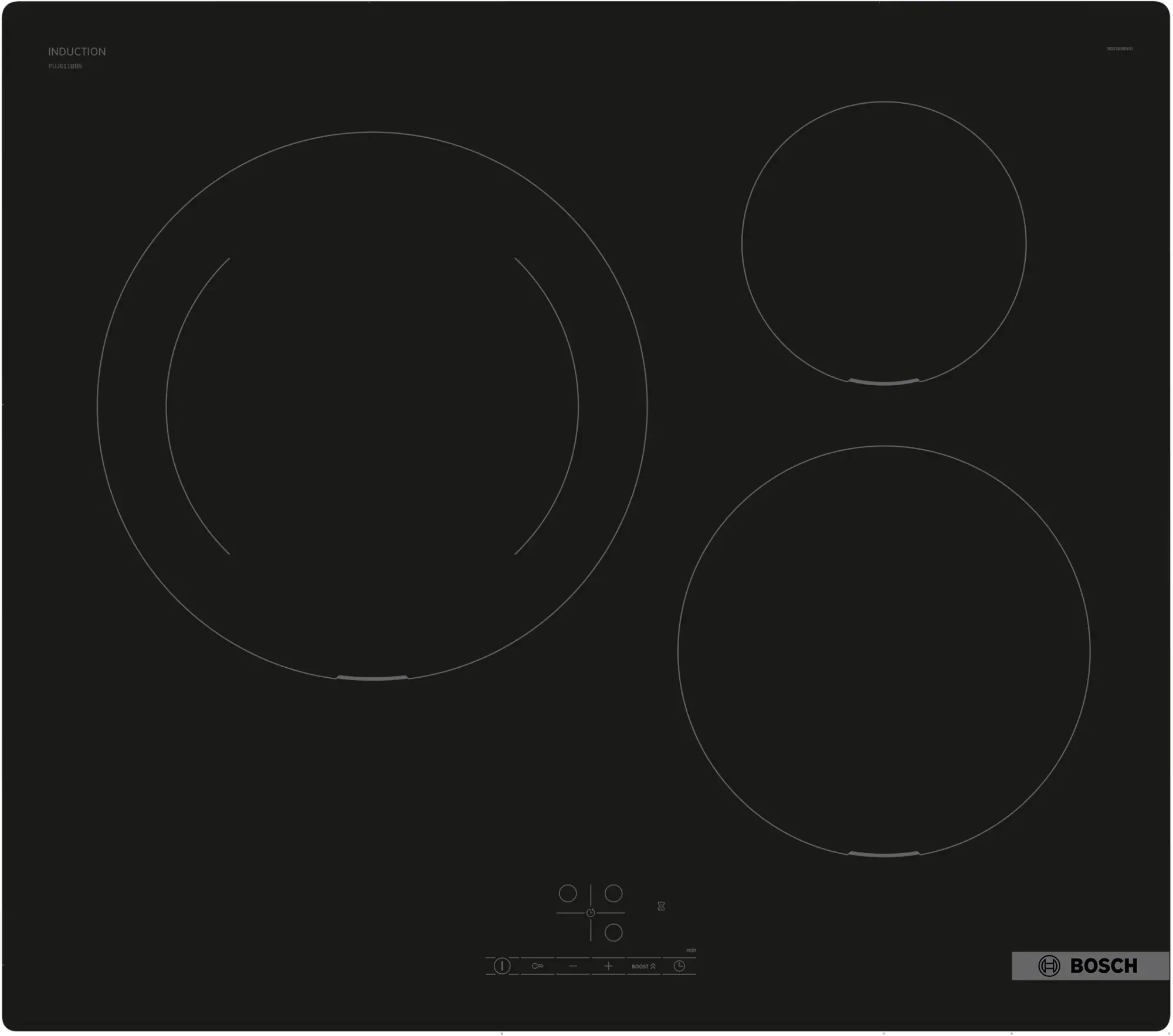 Série 4 Table à induction 60 cm sans cadre PUJ611BB5E