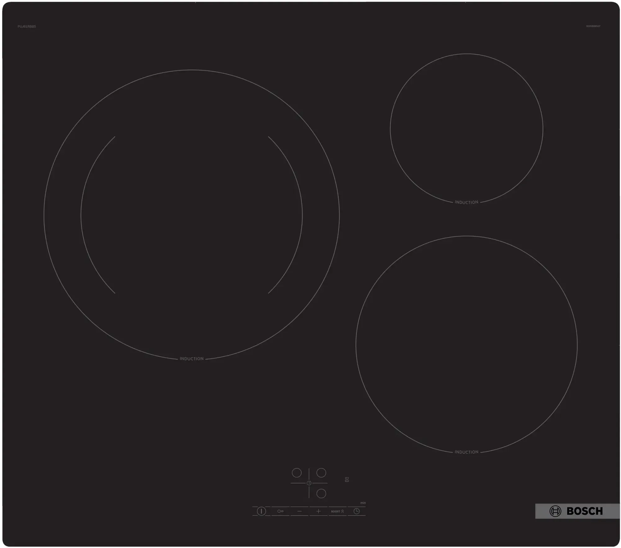 Série 4 Table à induction 60 cm sans cadre PUJ61RBB5E