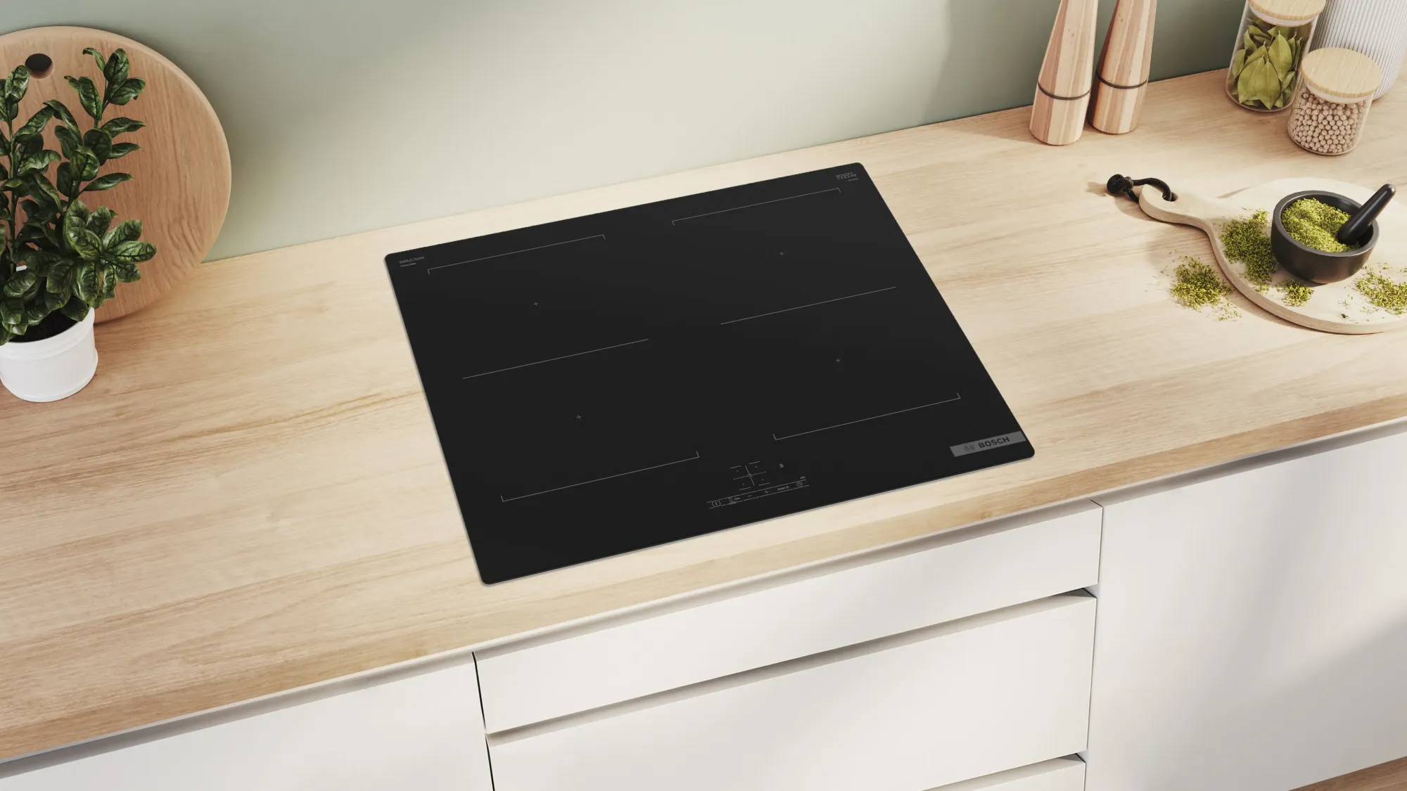 Série 4 Table à induction 60 cm sans cadre PVQ611BB6E