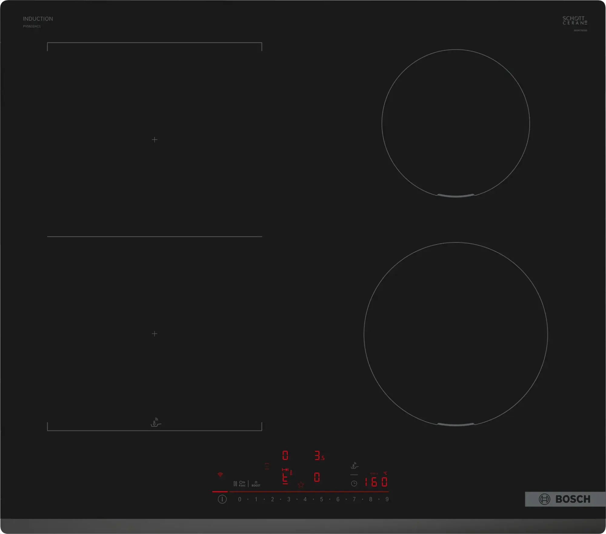 Série 6 Table à induction 60 cm sans cadre PVS631HC1E