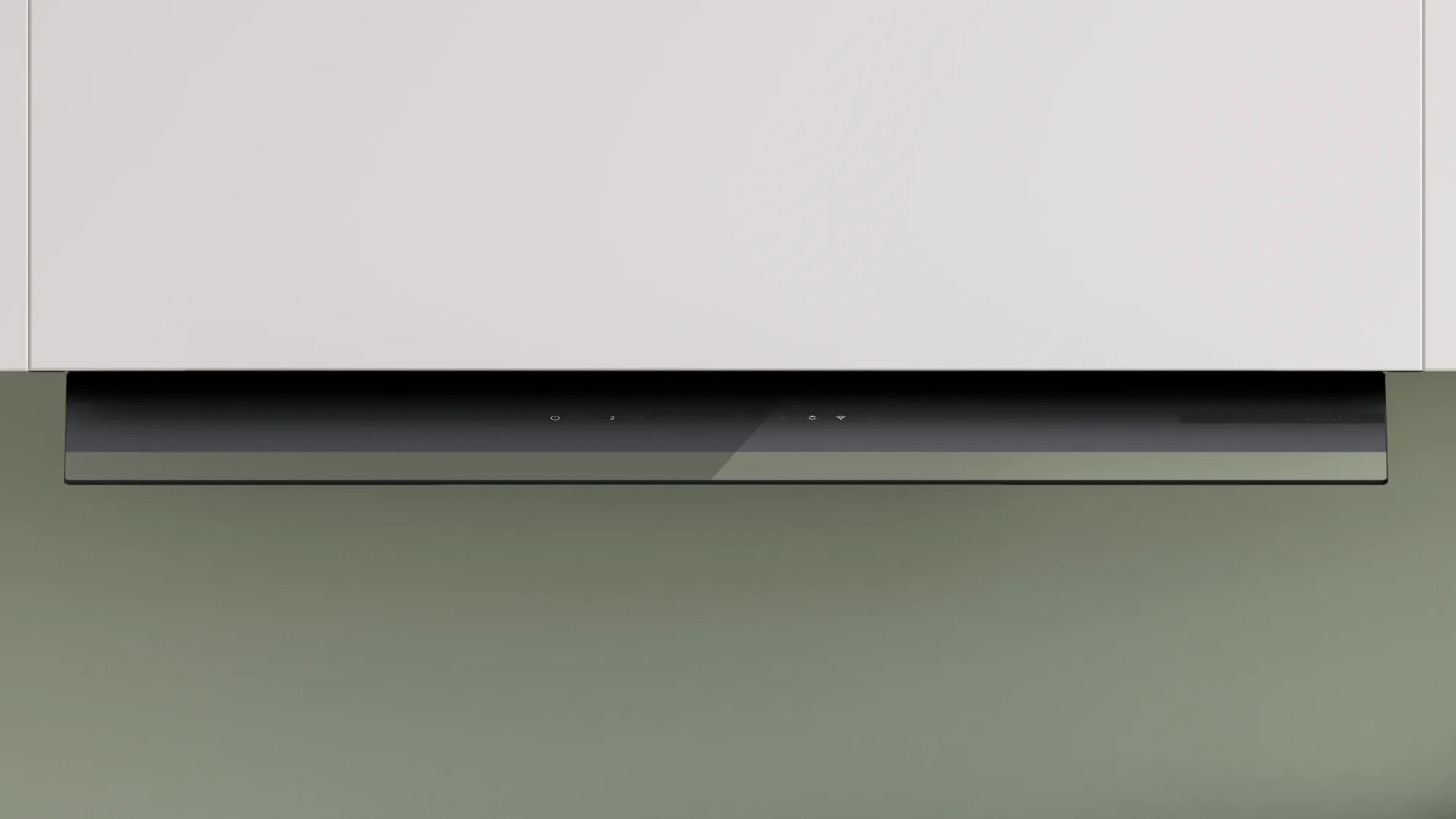 Série 6 Hotte design intégré 90 cm Noir avec finition en verre, Noir avec finition en verre, Noir mat DBB97DP60